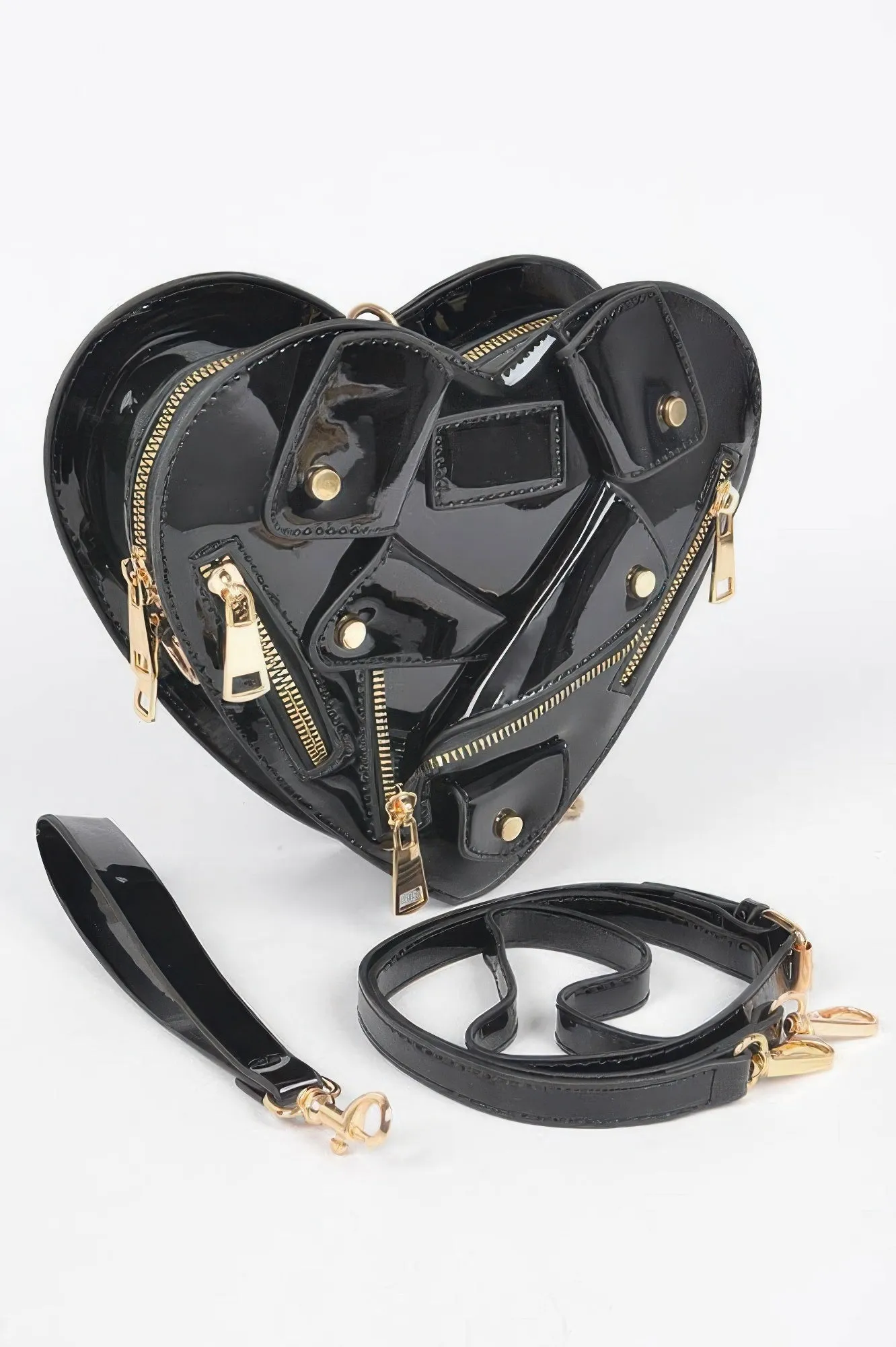 Heart Shape Jacket Crossbody Bag sold by Unique Kulture product image thumbnail 3