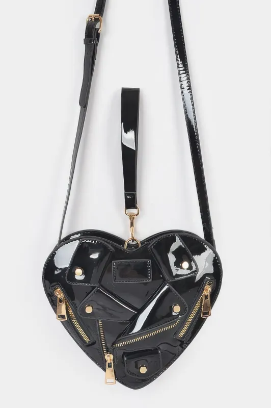 Heart Shape Jacket Crossbody Bag sold by Unique Kulture