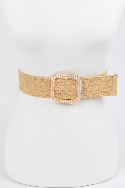 Weaved Pearl Buckle Belt sold by Unique Kulture