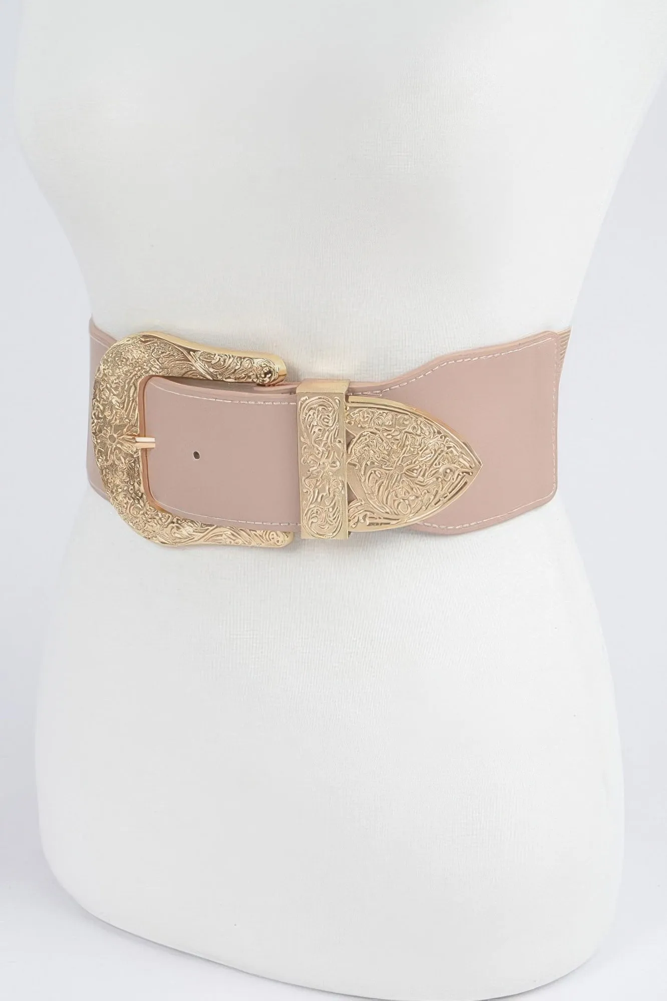 Wide Multi Metal Elastic Belt sold by Unique Kulture product image thumbnail 3