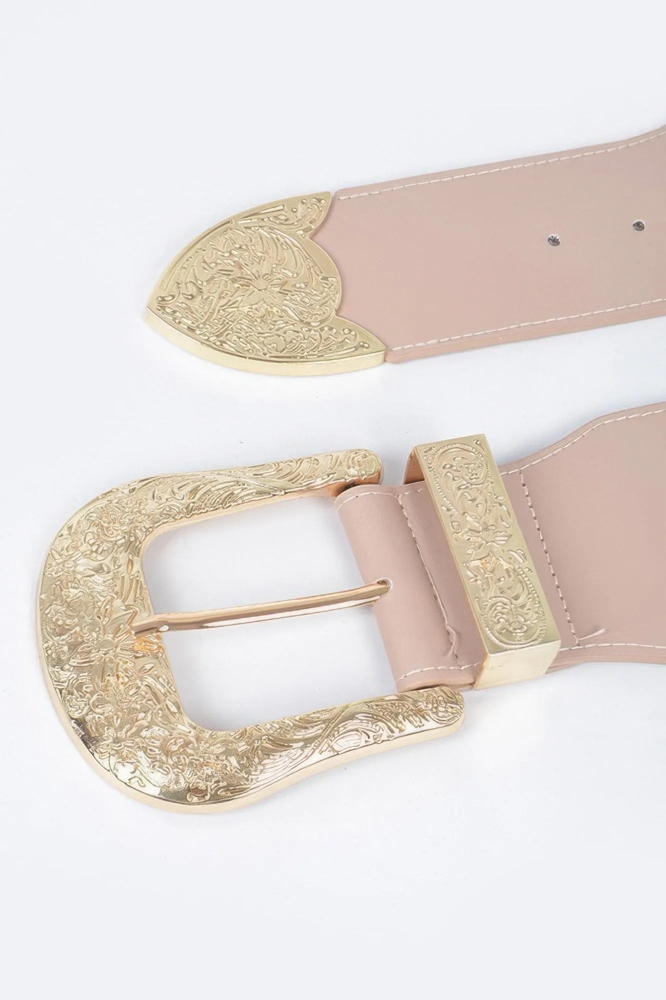 Wide Multi Metal Elastic Belt sold by Unique Kulture product image thumbnail 5