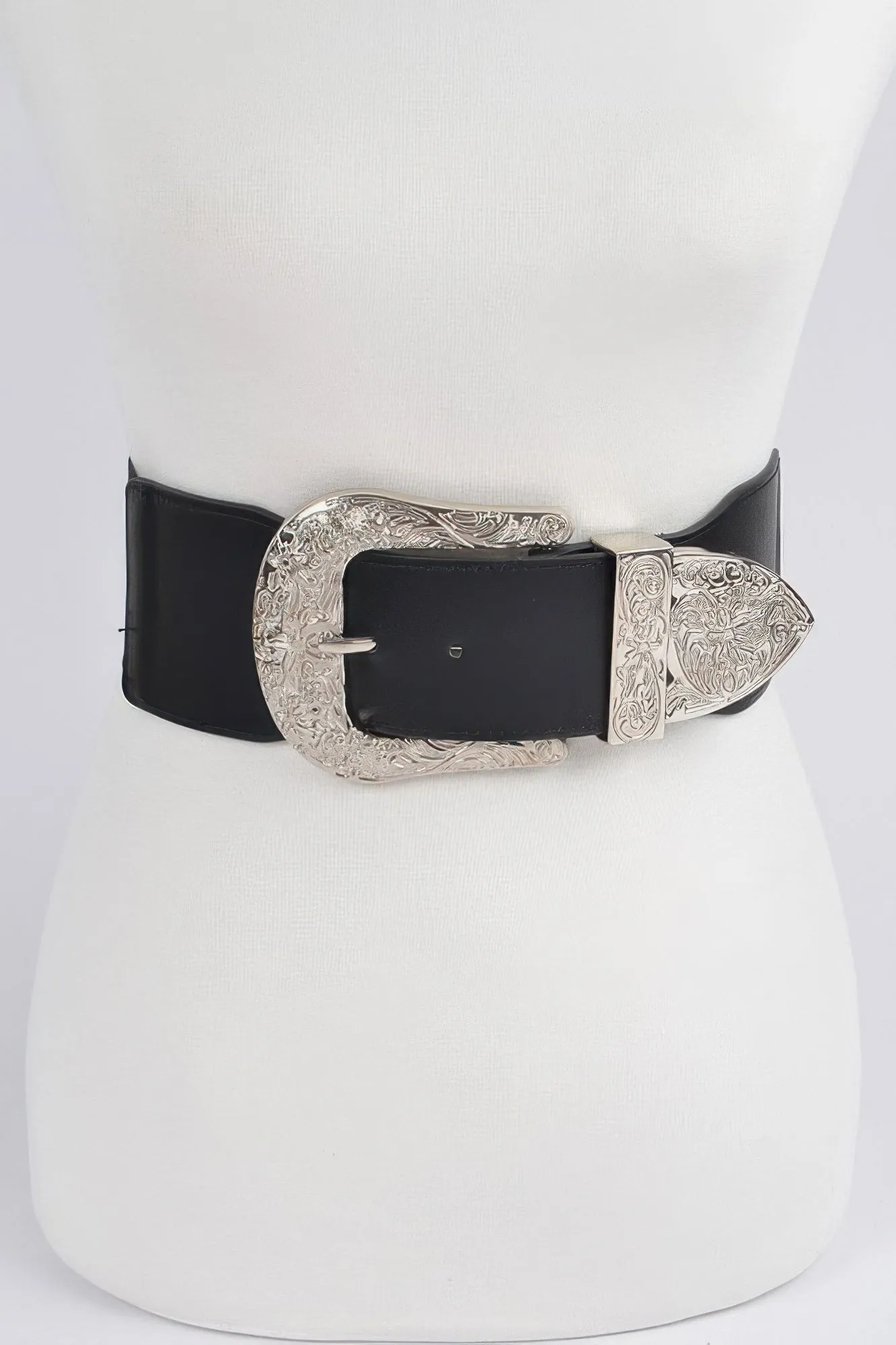 Wide Multi Metal Elastic Belt sold by Unique Kulture
