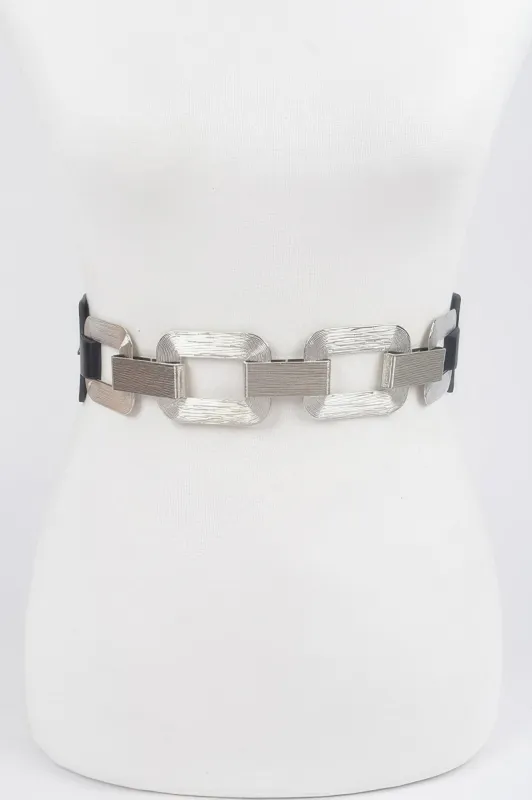 Faux Leather Multi Metal Buckle Plus Size Belt sold by Unique Kulture