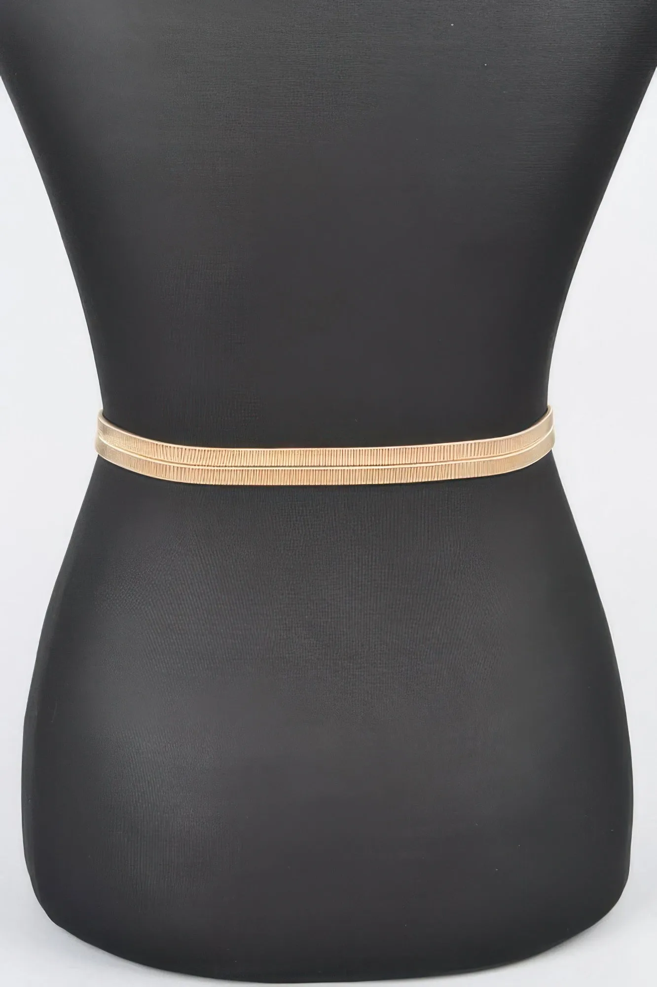 Hammered Metal Buckle Plus Size Stretch Belt sold by Unique Kulture product image thumbnail 4
