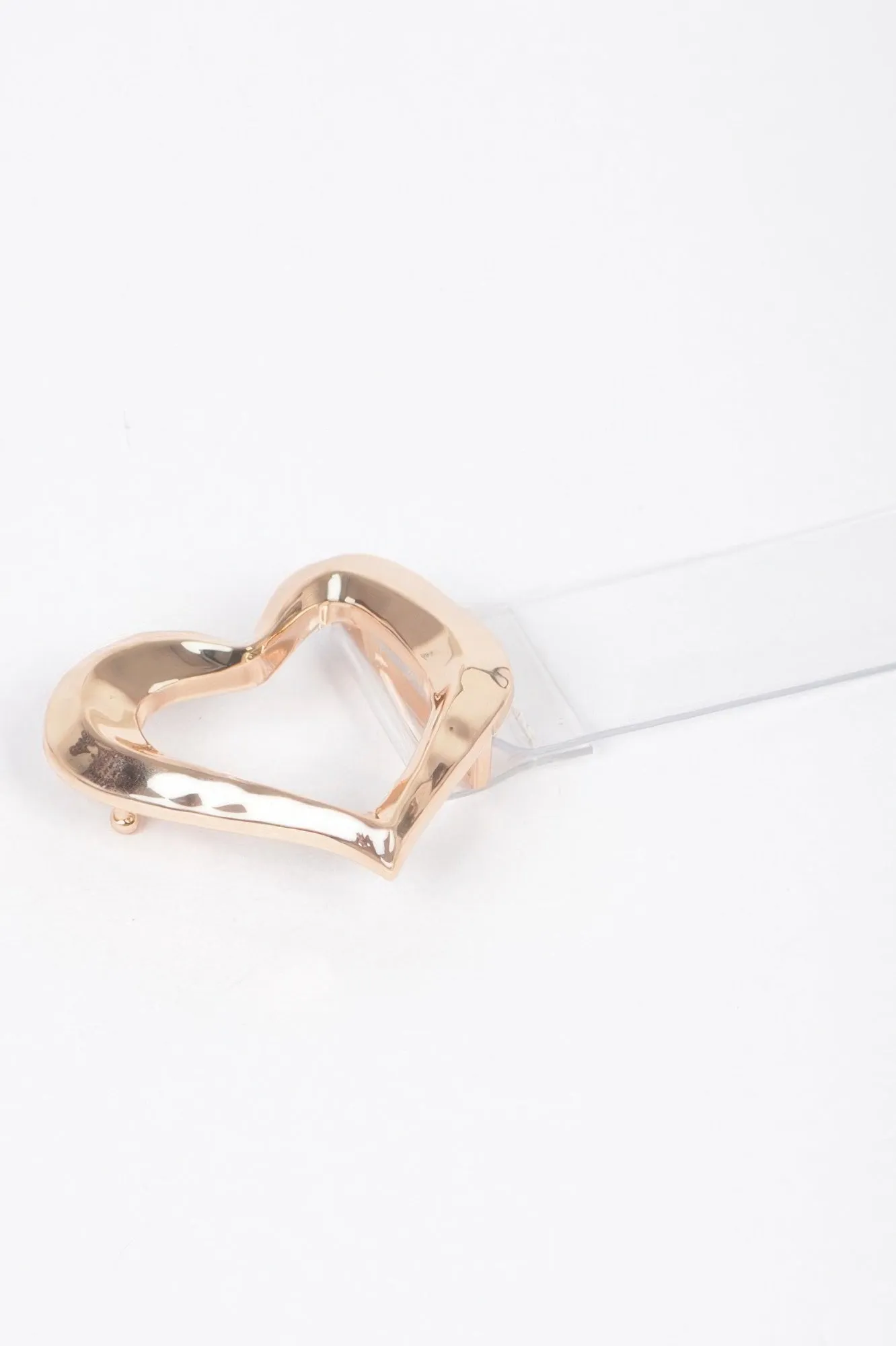 Heart Shape Metal Buckle Plus Size Clear Belt sold by Unique Kulture product image thumbnail 5