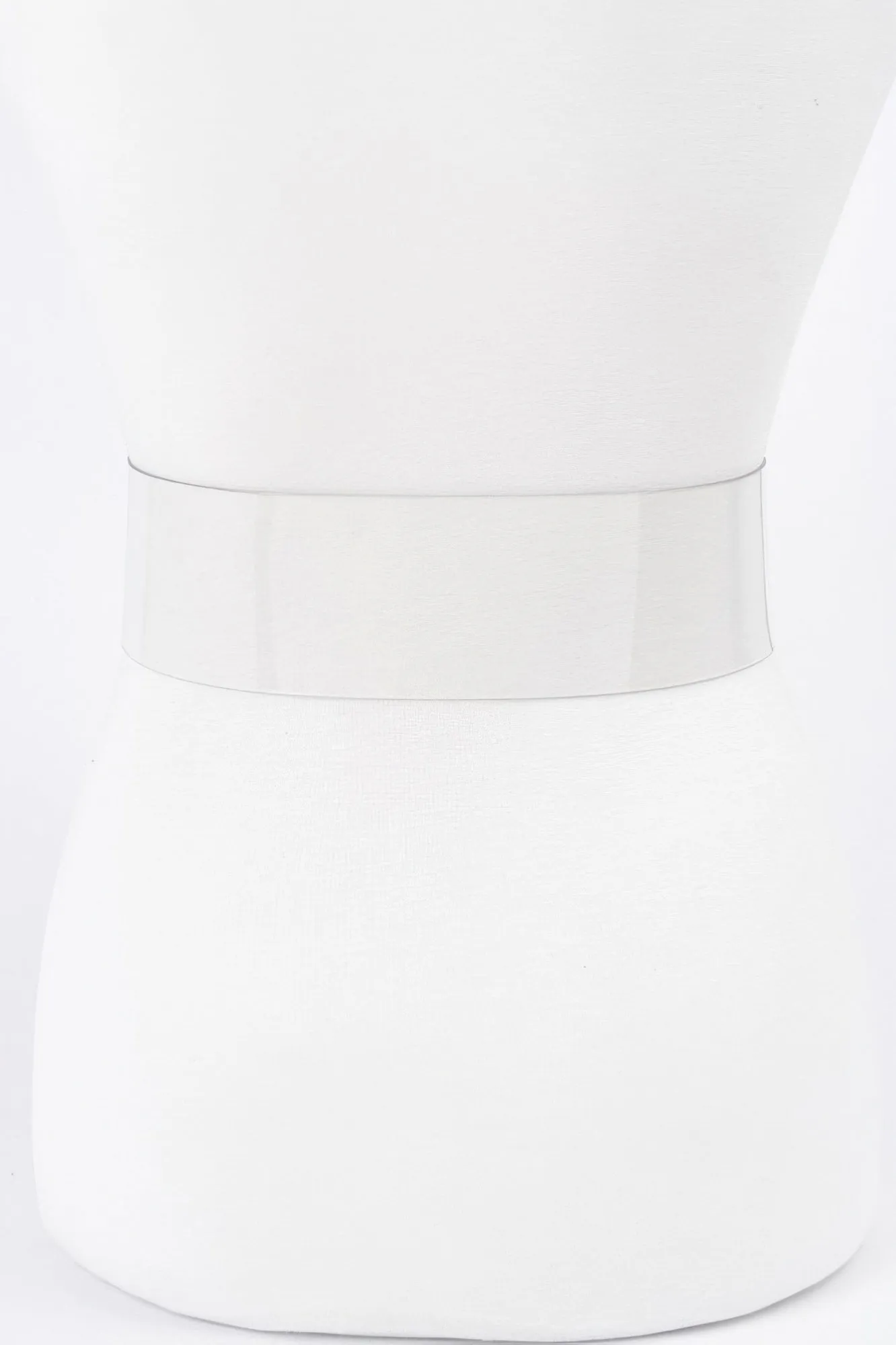 Rectangle Metal Buckle Plus Size Clear Belt sold by Unique Kulture product image thumbnail 3