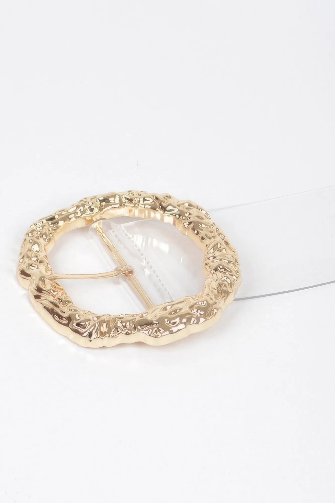 Big Vintage Round Metal Buckle Clear Plussize Belt sold by Unique Kulture product image thumbnail 4