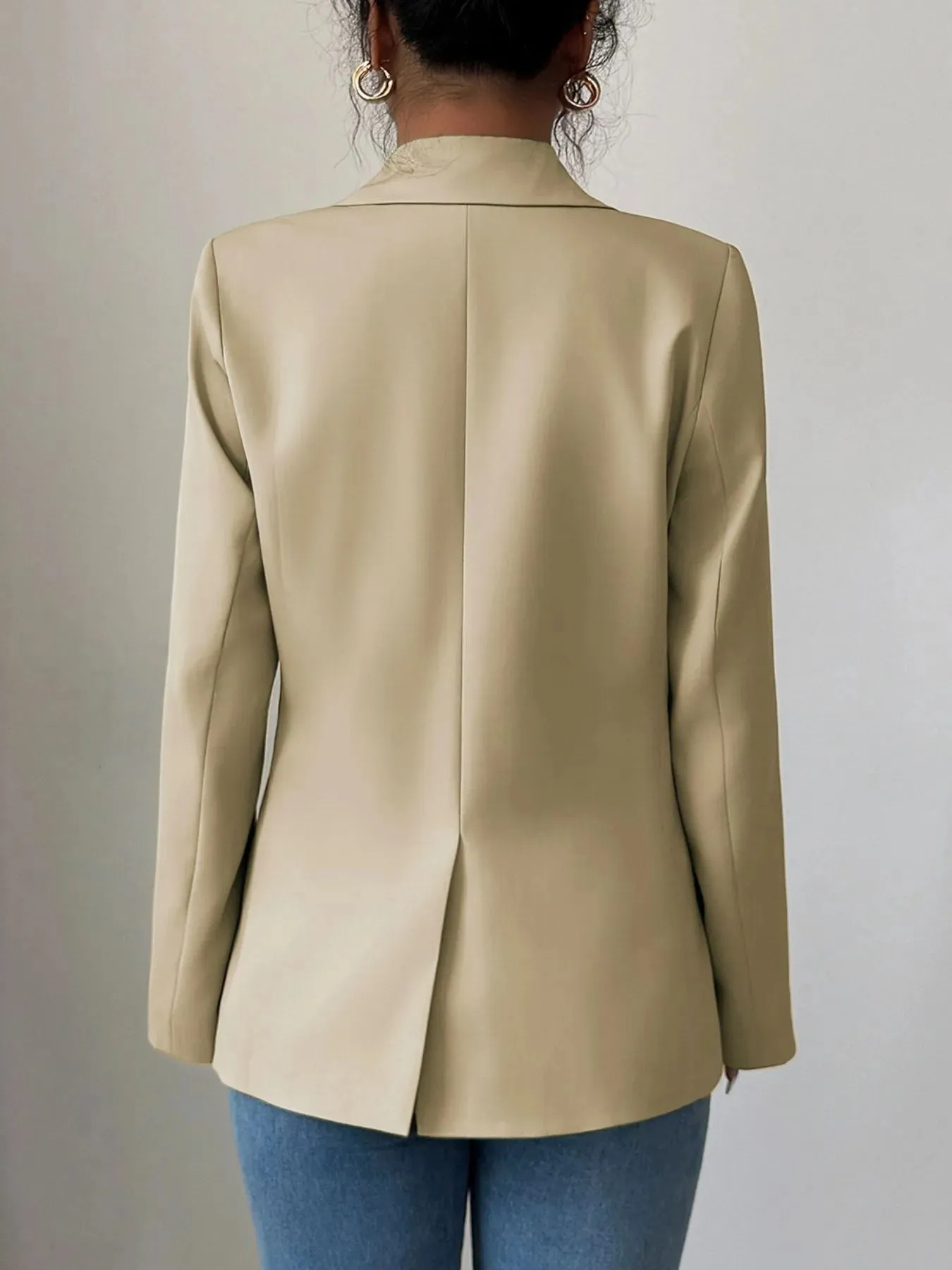 One Button Lapel Collar Blazer – Classic Tailored Women’s Jacket | Unique Kulture sold by Unique Kulture product image thumbnail 3