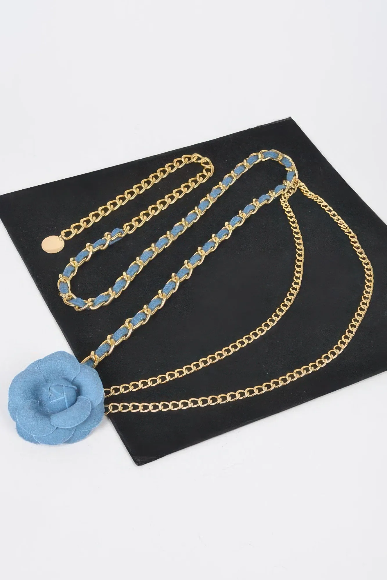 Flower Metal Double Layered Chain Belt sold by Unique Kulture product image thumbnail 4