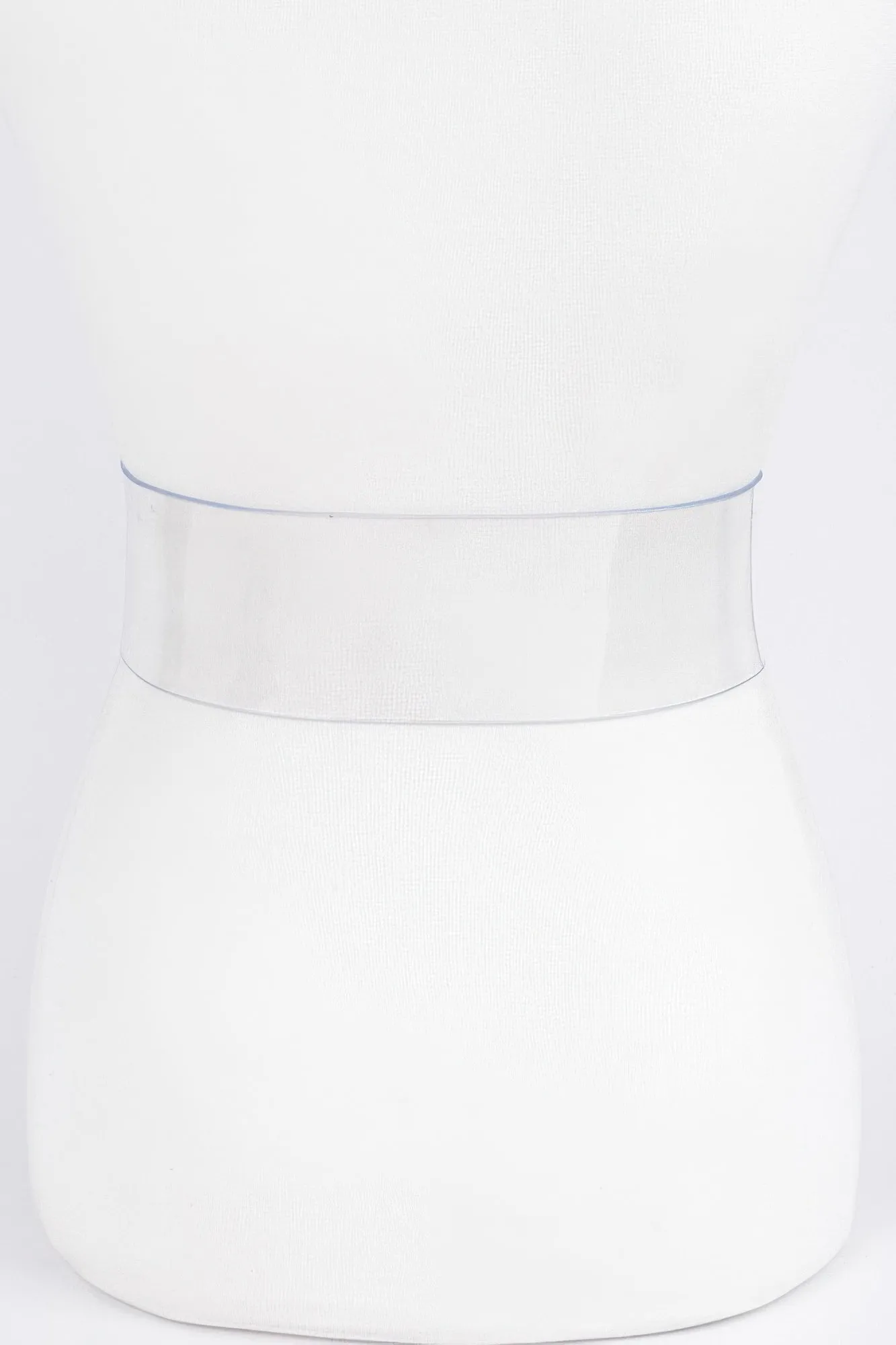 Rhinestone Metal Buckle Plus Size Transparent Belt sold by Unique Kulture product image thumbnail 3