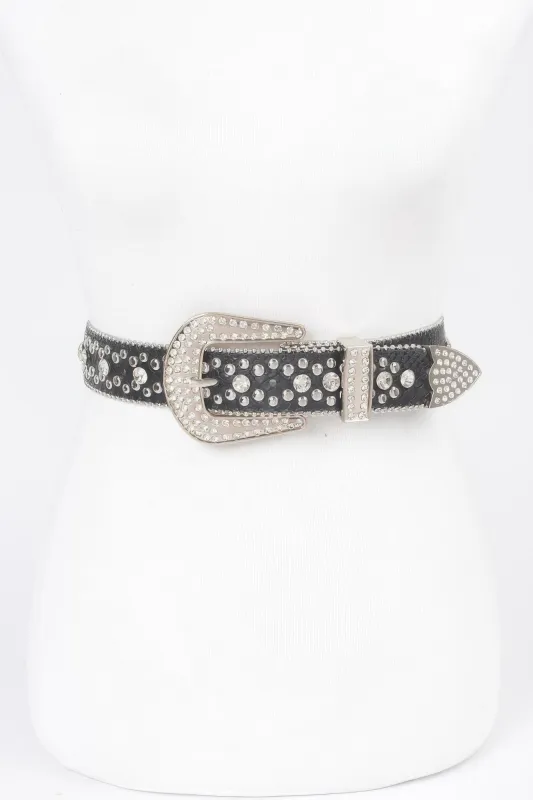 Studded Rhinestone Belt sold by Unique Kulture