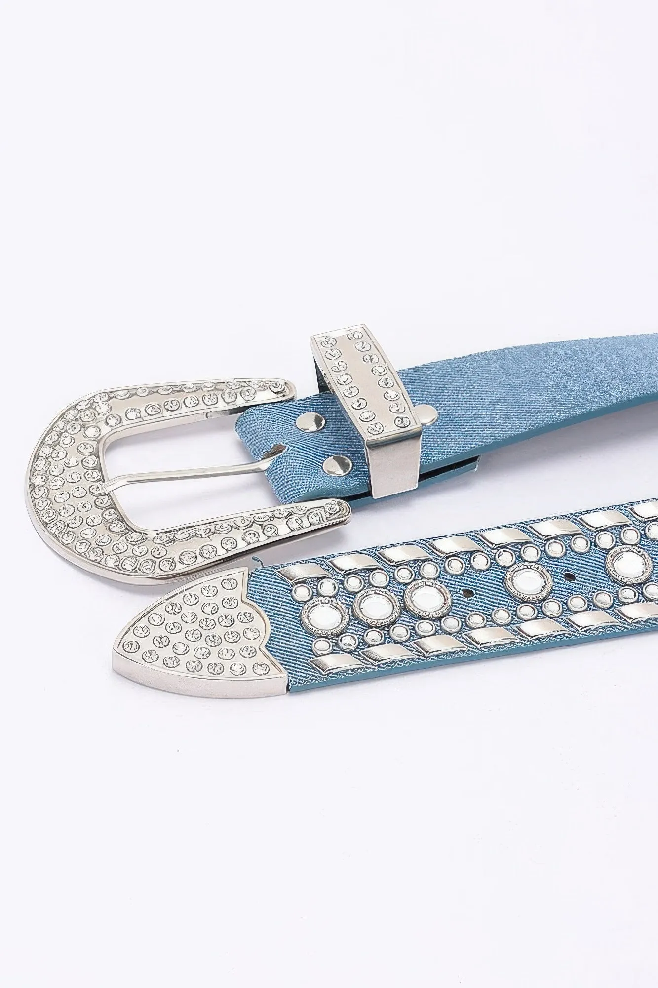 Rhinestone Metal Studded Multi Metal Belt sold by Unique Kulture product image thumbnail 5