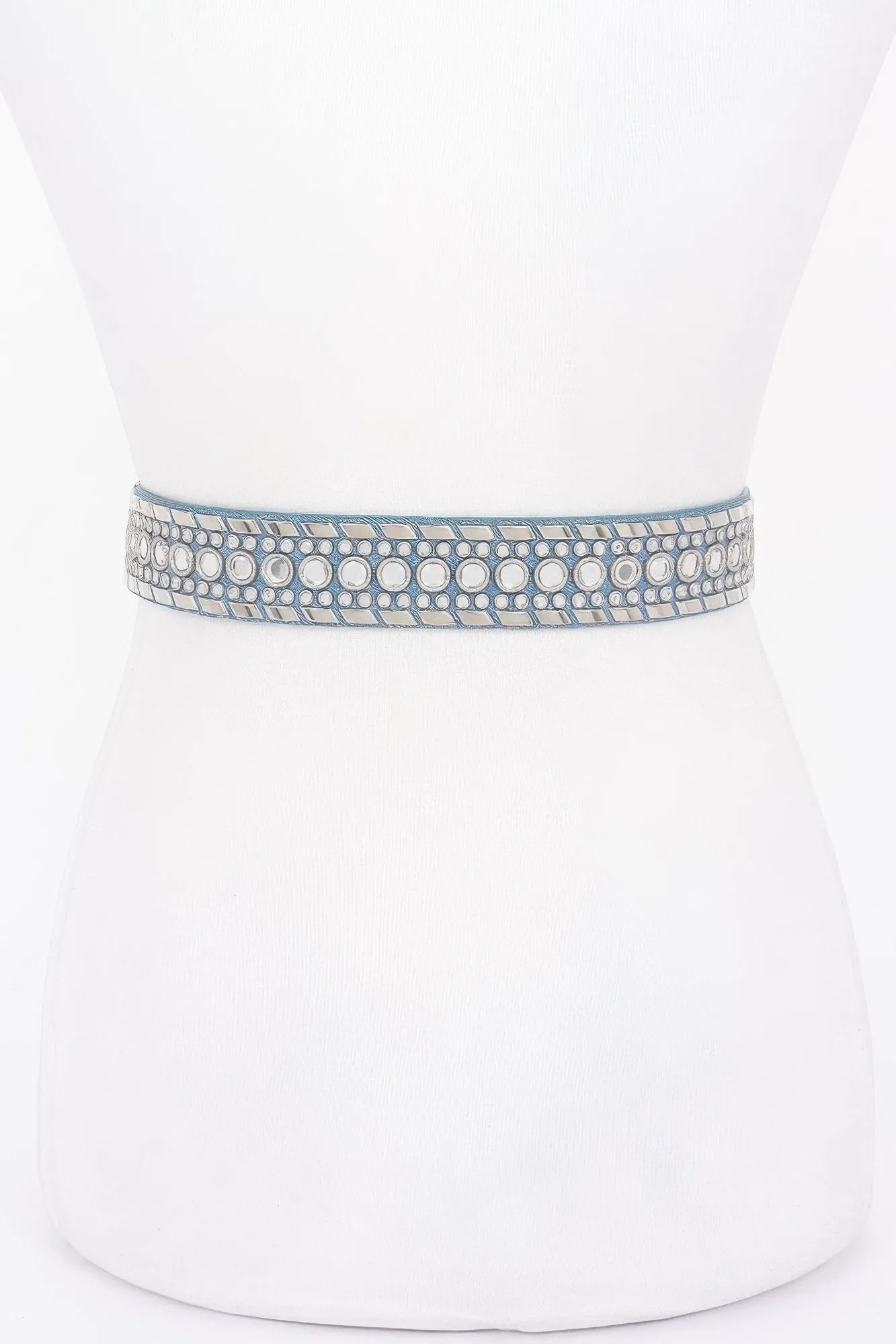 Rhinestone Metal Studded Multi Metal Belt sold by Unique Kulture product image thumbnail 3