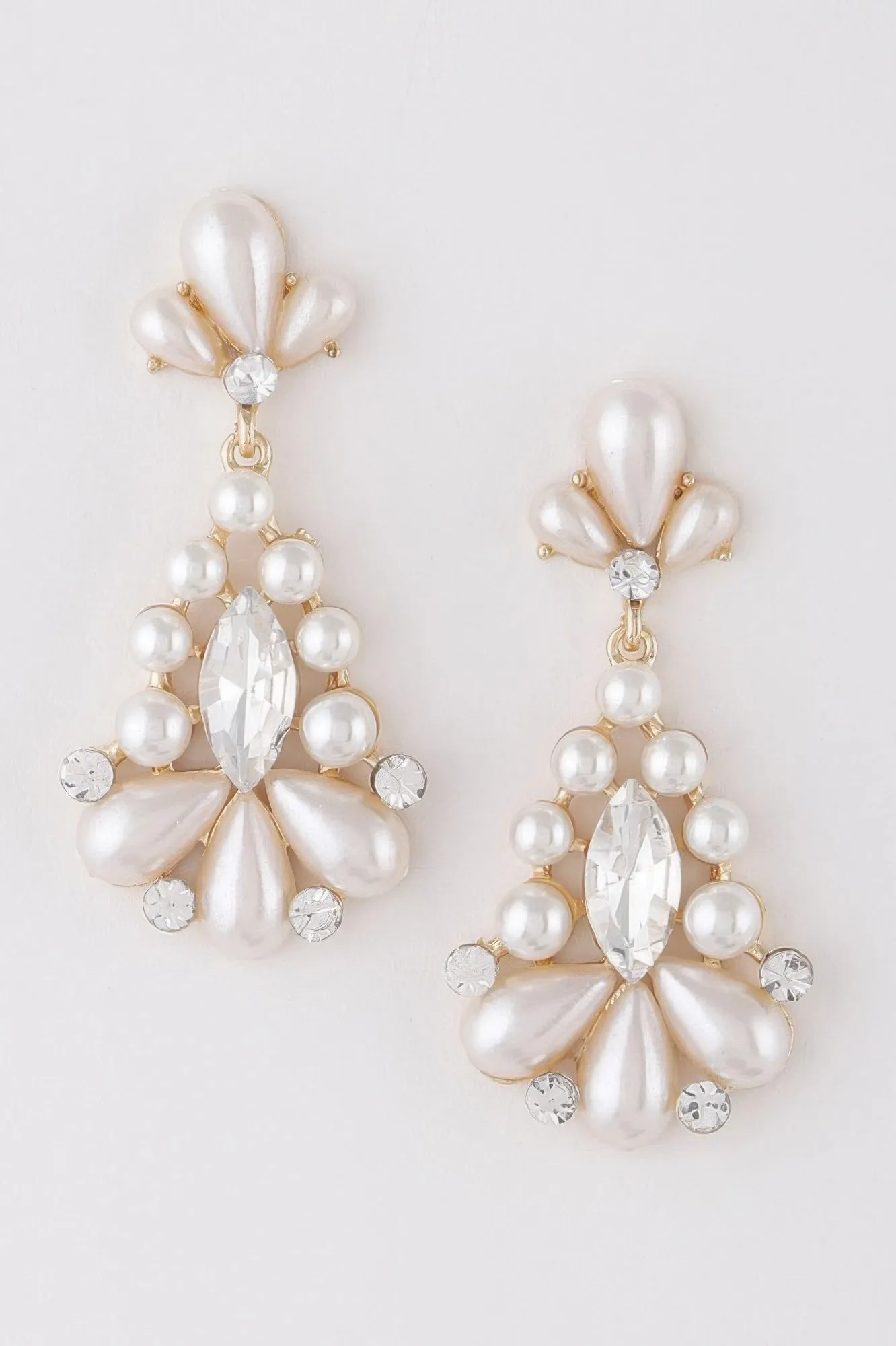 Jeweled Pearl Teardrop Earrings sold by Unique Kulture product image thumbnail 4