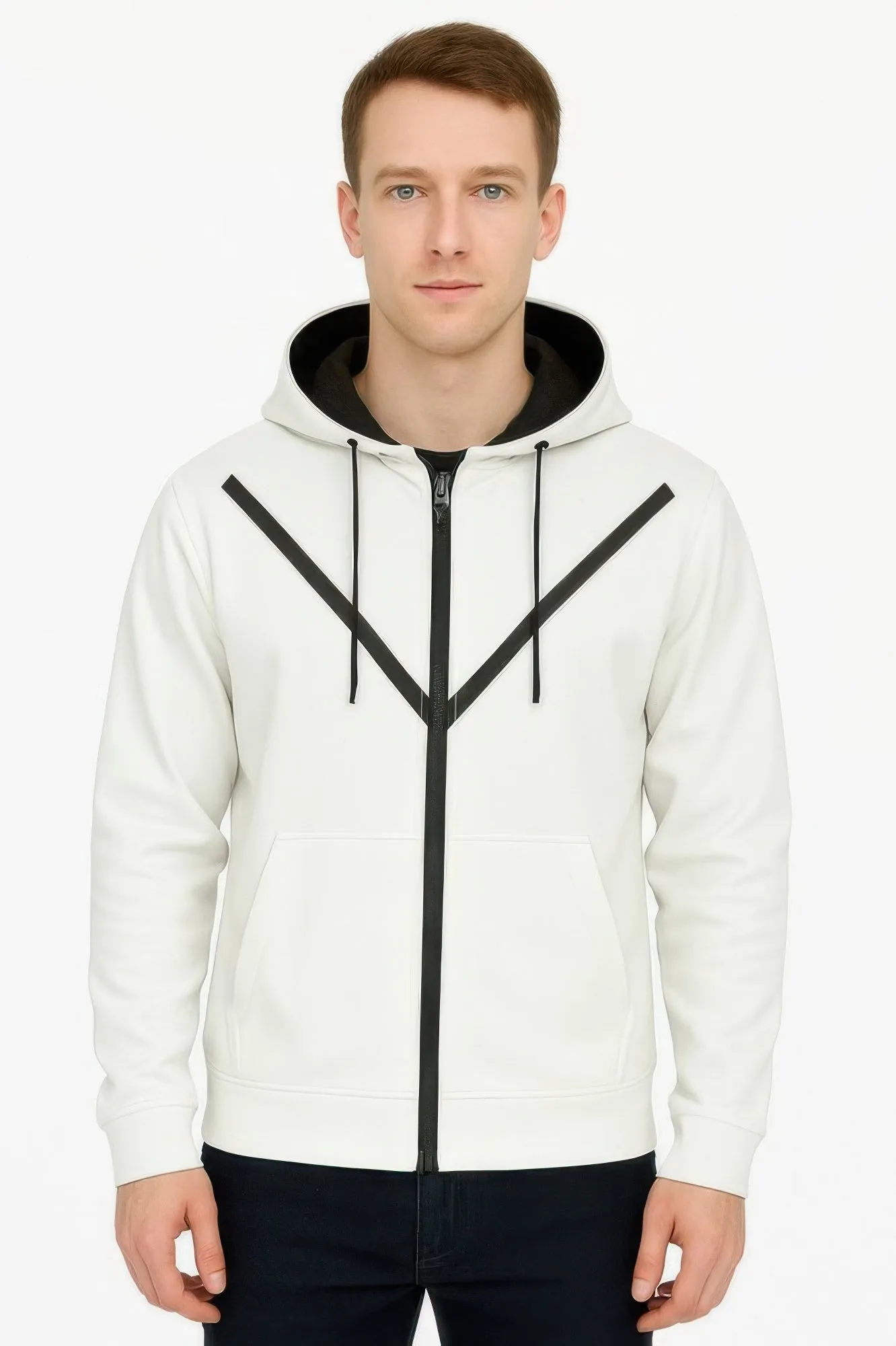 Casual Full Zip Up Hoodie Sweatshirts sold by Unique Kulture product image thumbnail 2