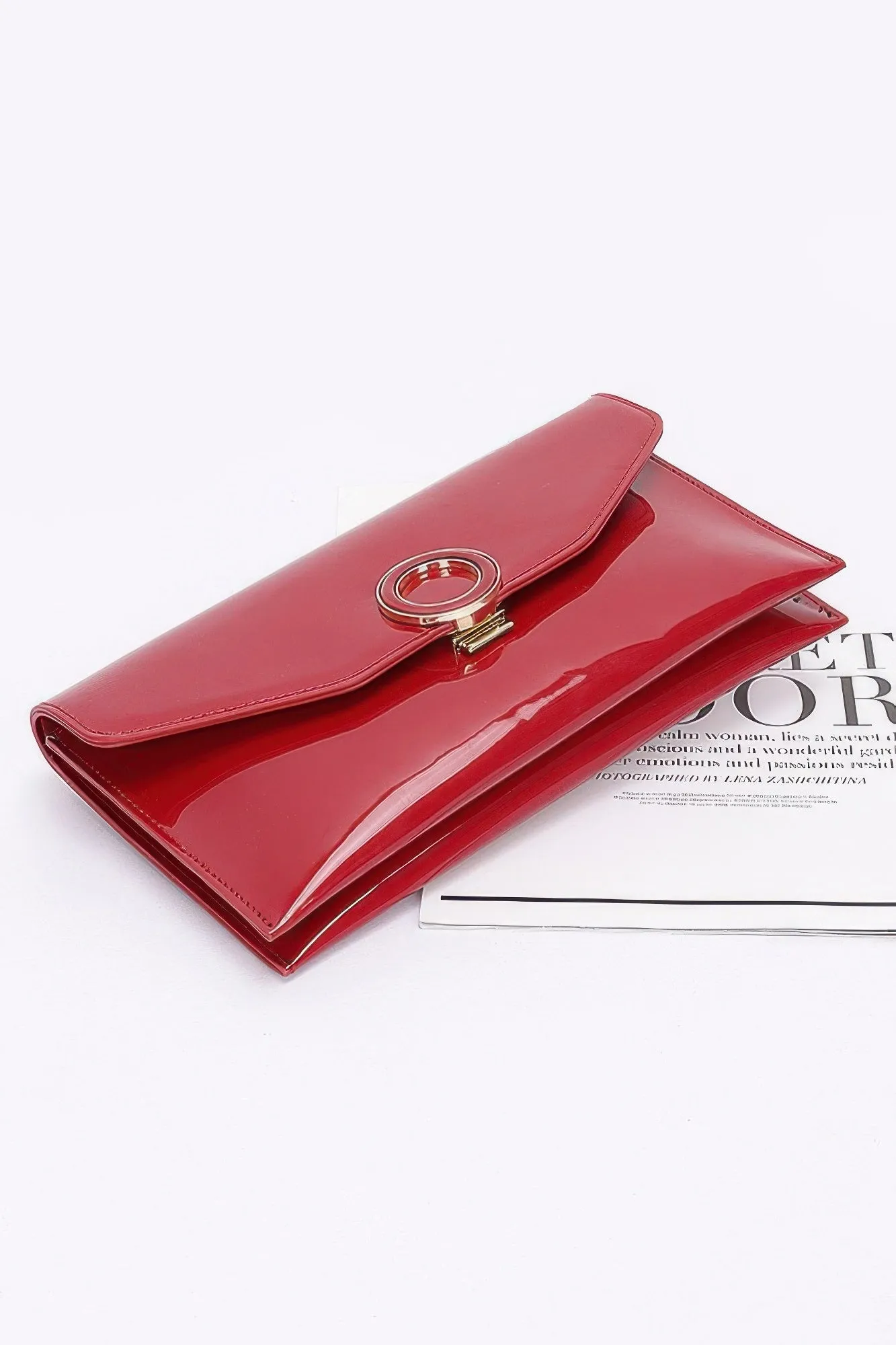 Patent Leather Flap Crossbody Bag sold by Unique Kulture product image thumbnail 2