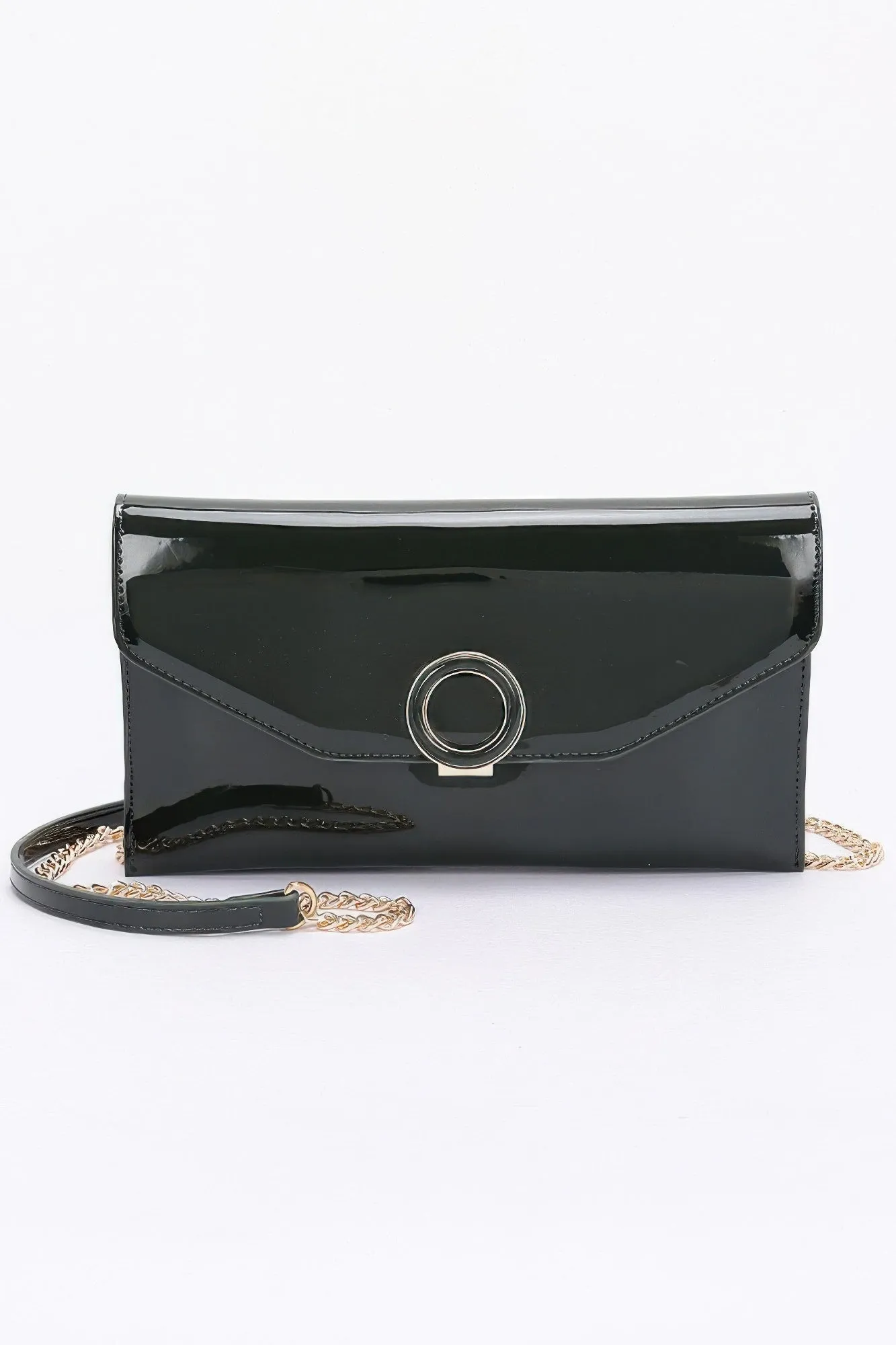 Patent Leather Flap Crossbody Bag sold by Unique Kulture product image thumbnail 5