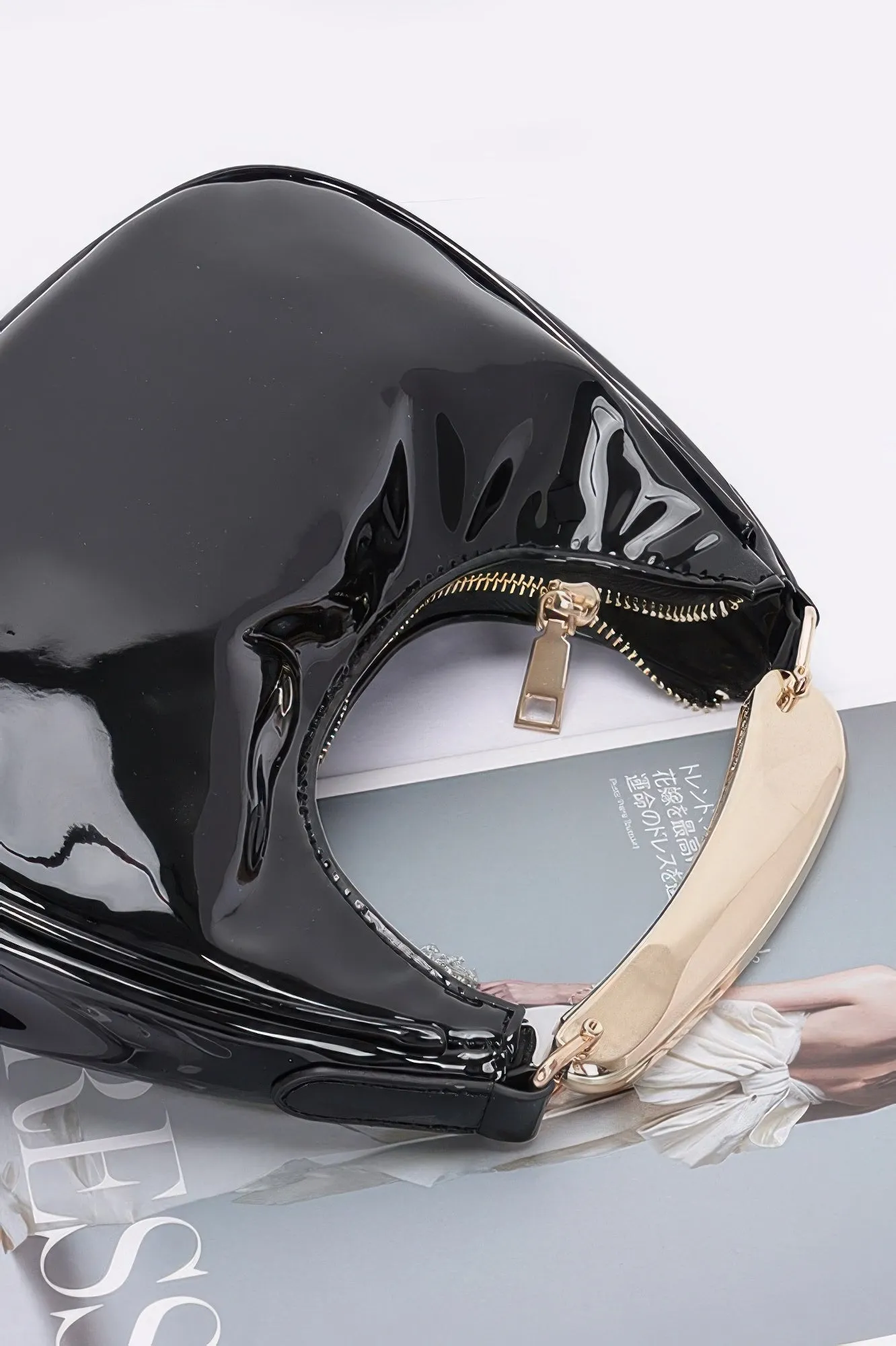 Enamel Metal Handle Bag sold by Unique Kulture product image thumbnail 4