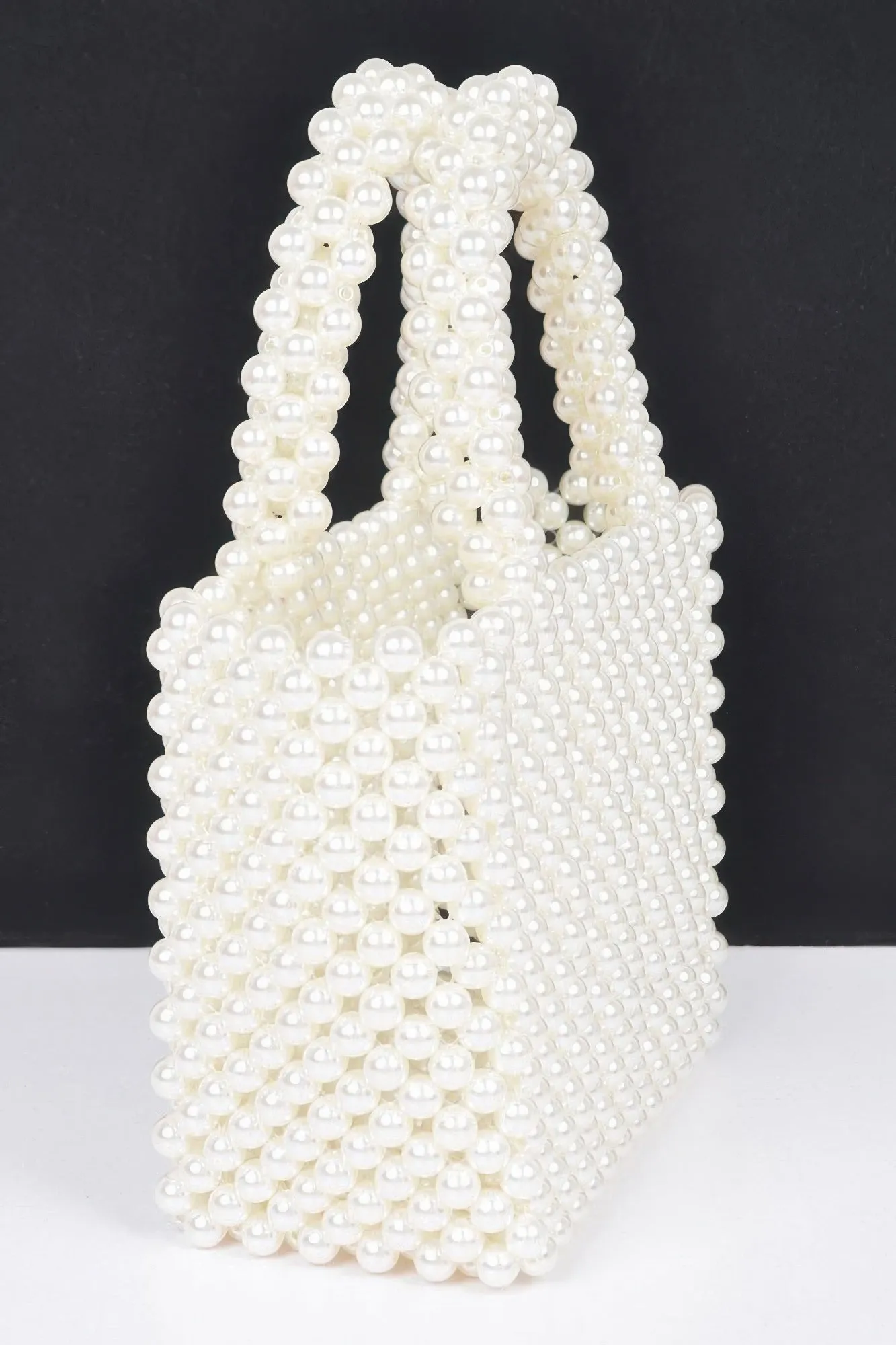 Hand Made Faux Pearl Bead Small Tote Bag sold by Unique Kulture product image thumbnail 2