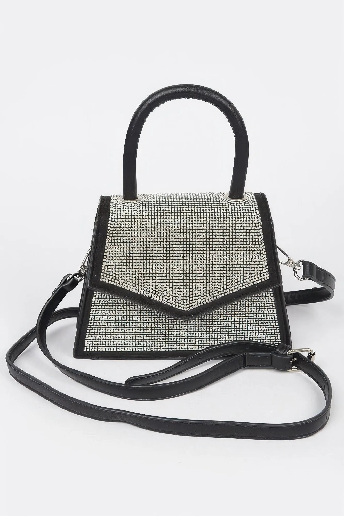 Rhinestone Top Handle Crossbody Bag sold by Unique Kulture