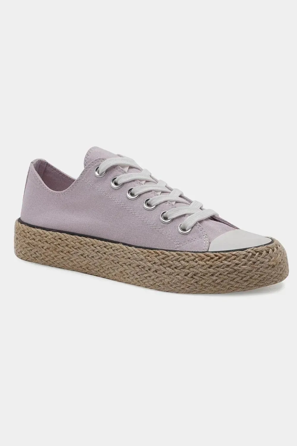 Beast Fashion Lace Up Woven Espadrille Sole Sneakers sold by Unique Kulture product image thumbnail 2