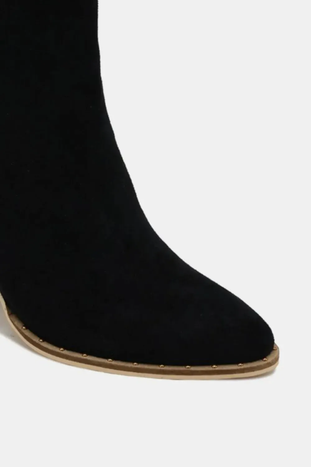 Beast Fashion Suede Point Toe Ankle Booties sold by Unique Kulture product image thumbnail 3