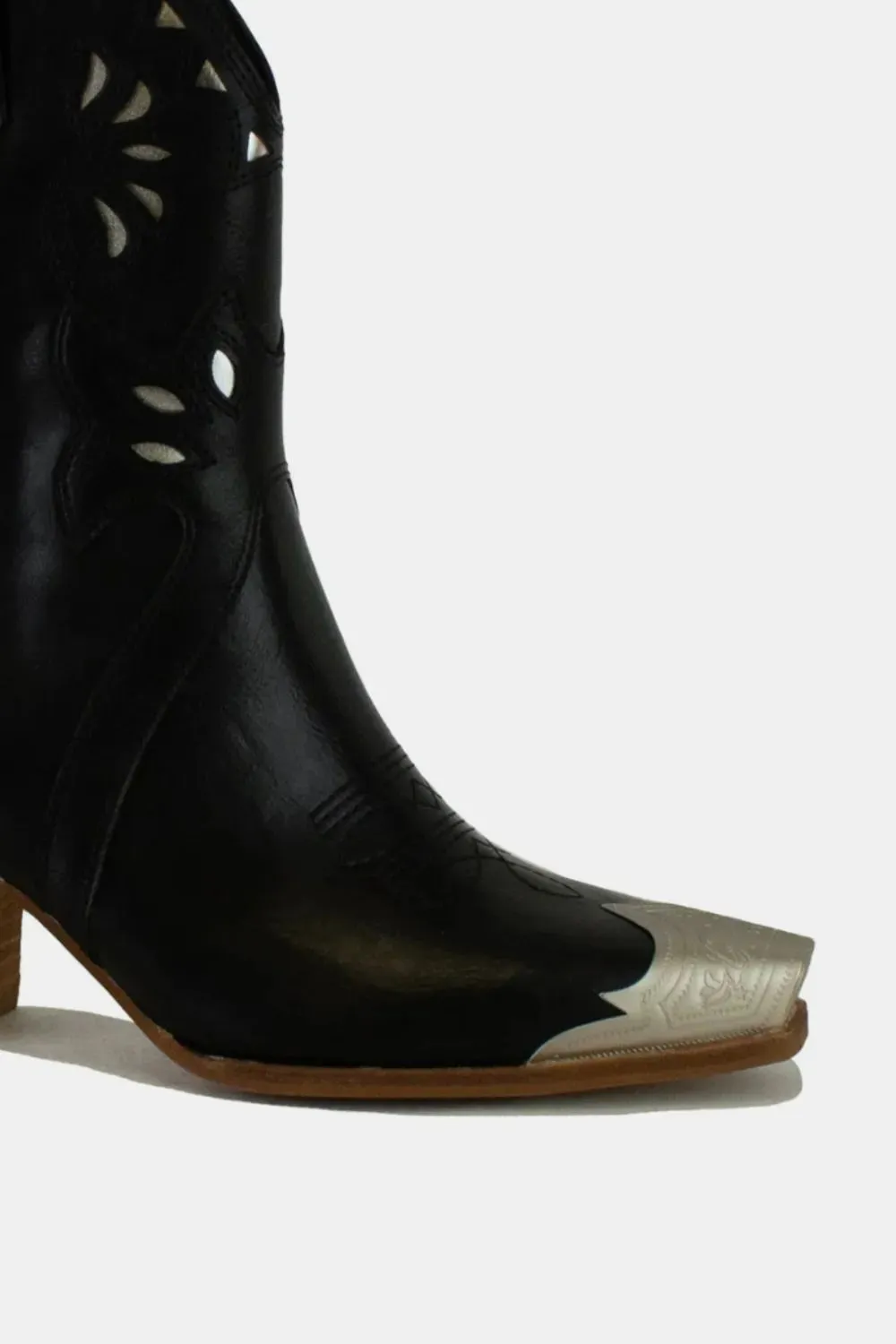 Beast Fashion Cut-Out Floral Embroidery Boots sold by Unique Kulture product image thumbnail 3