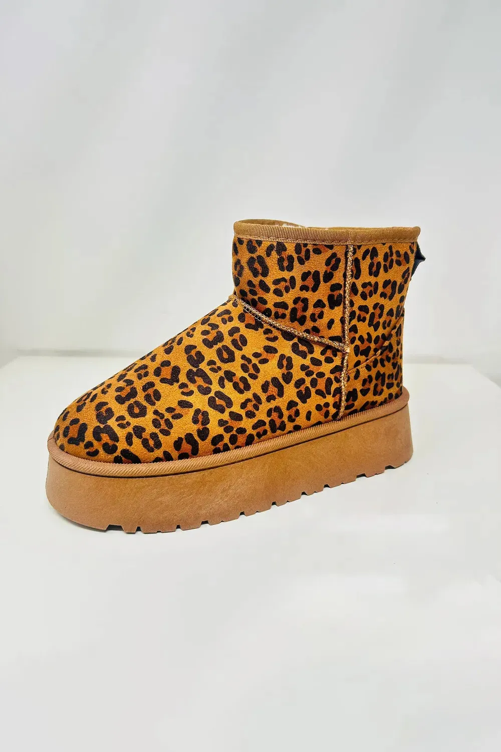 WILD DIVA Thermal Furry Leopard Platform Booties sold by Unique Kulture product image thumbnail 3