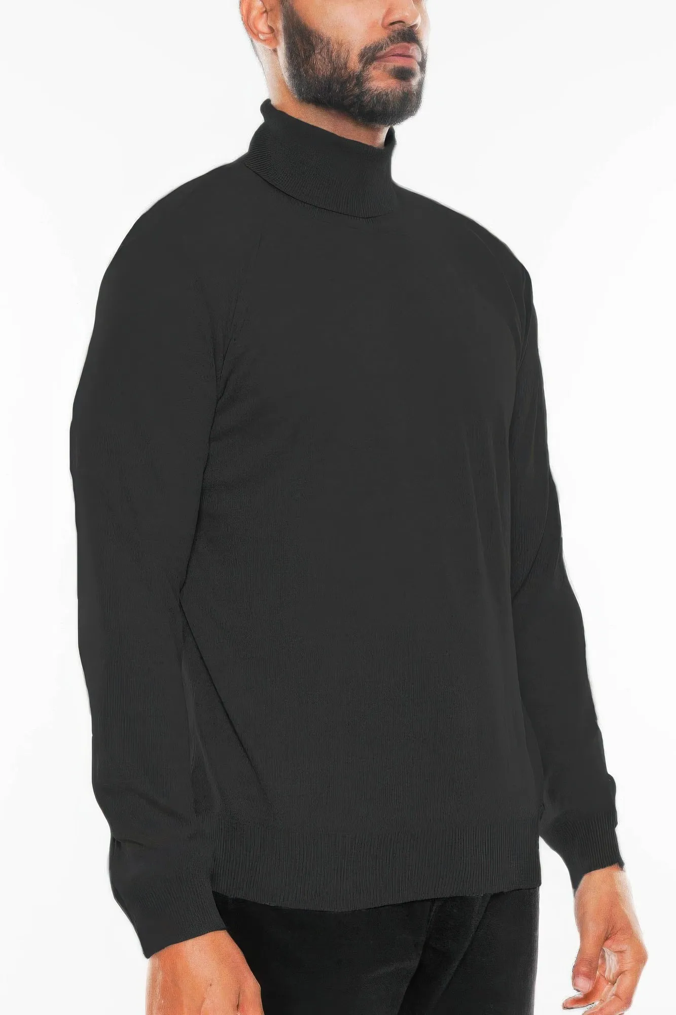 Mens Solid Turtleneck Sweater sold by Unique Kulture product image thumbnail 2