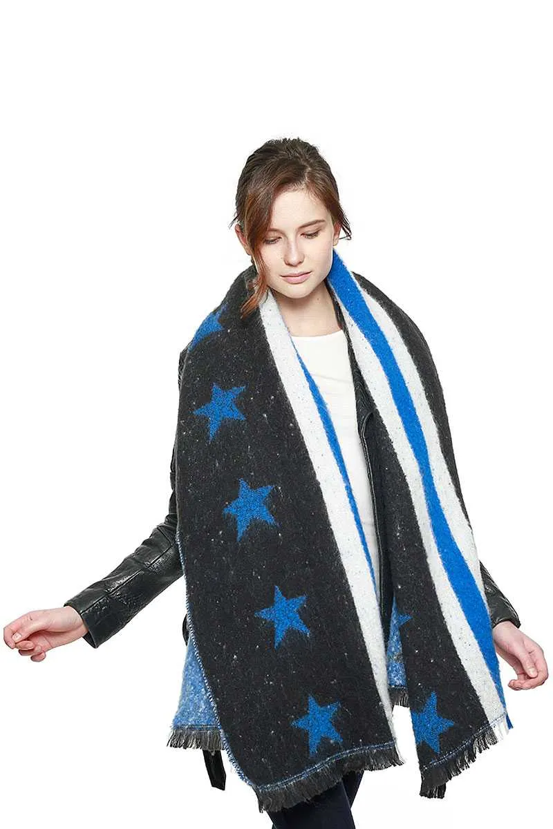 Stars & Stripe Oversized Scarf sold by Unique Kulture product image thumbnail 2