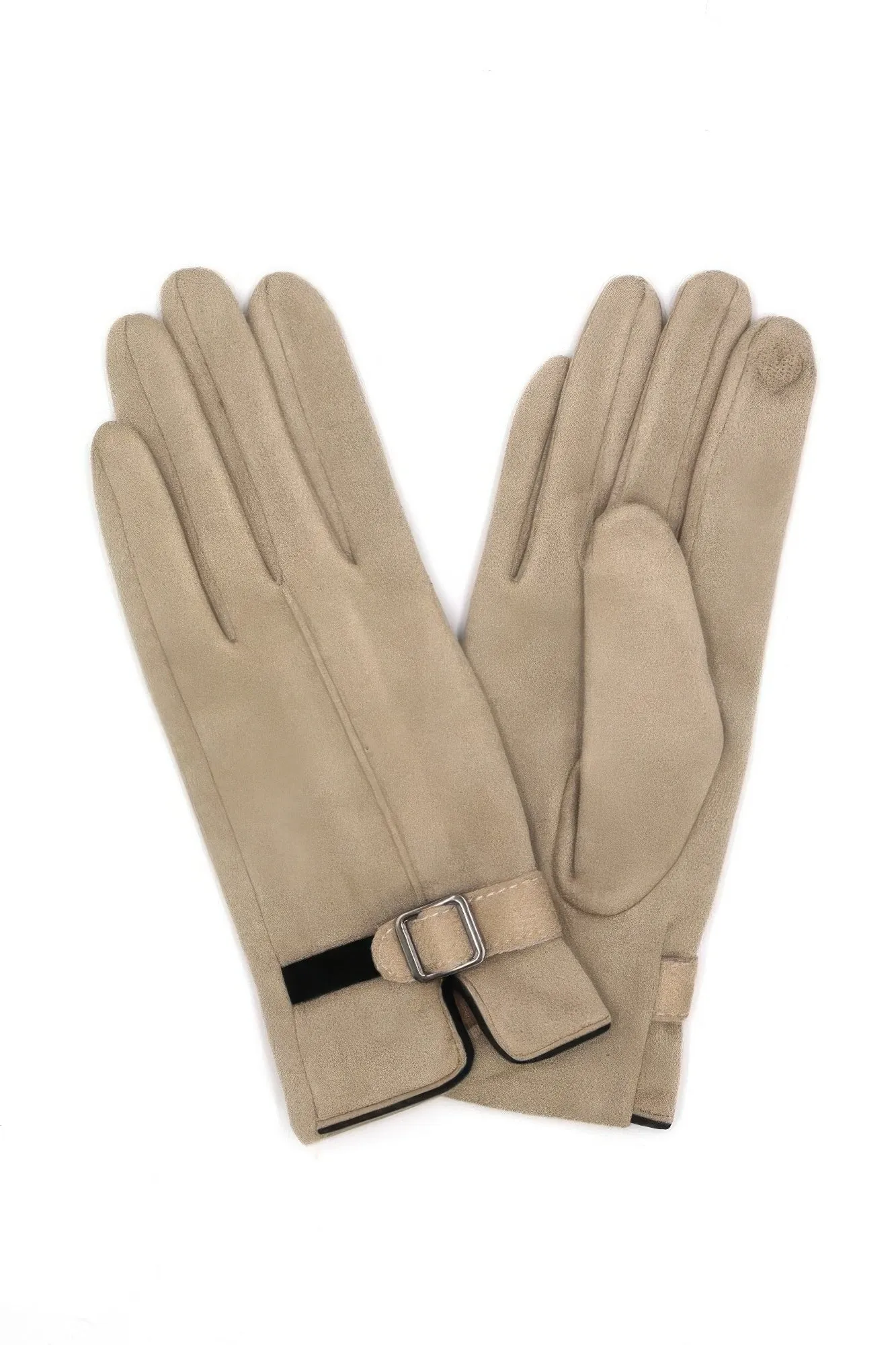 Faux Suede Band Smart Touch Gloves sold by Unique Kulture product image thumbnail 3