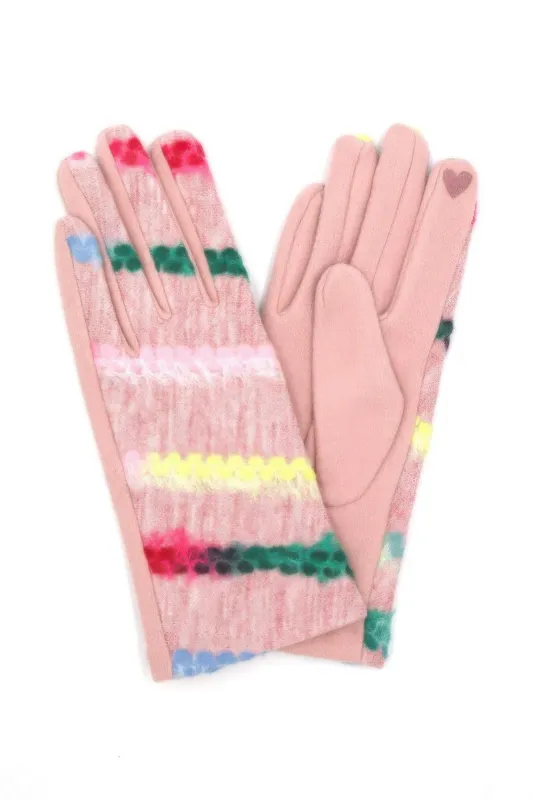 Multi Color Yarn Pattern Smart Touch Gloves sold by Unique Kulture