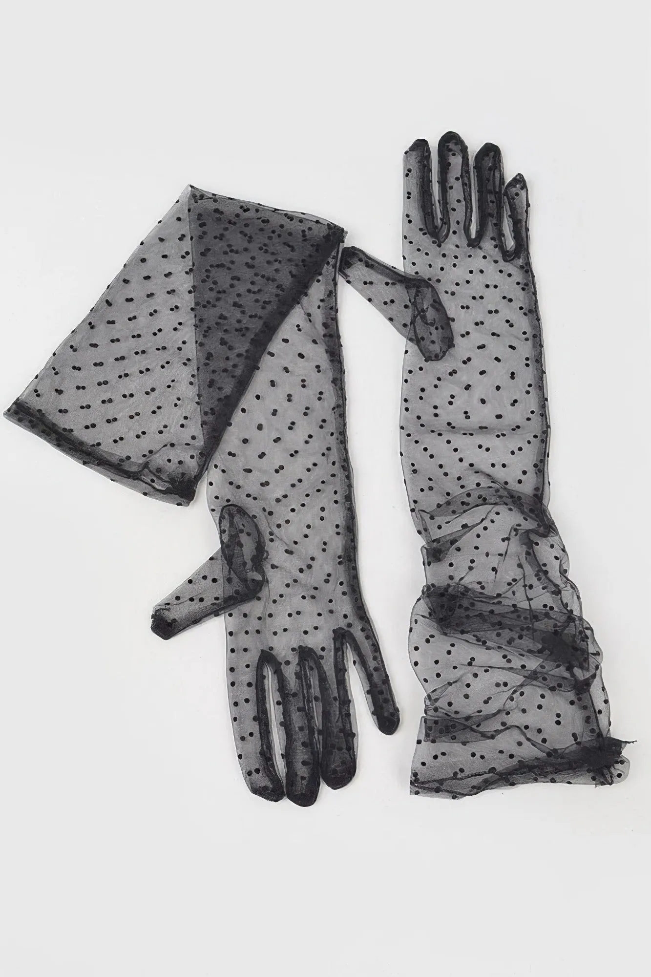 Long Polka Dot Gloves sold by Unique Kulture product image thumbnail 3