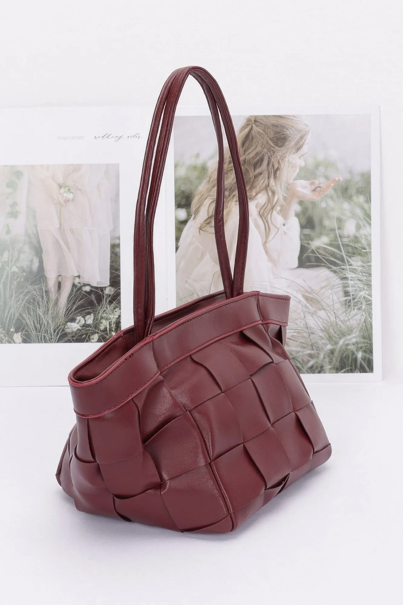 Faux Leather Braided Tote Bag sold by Unique Kulture product image thumbnail 2