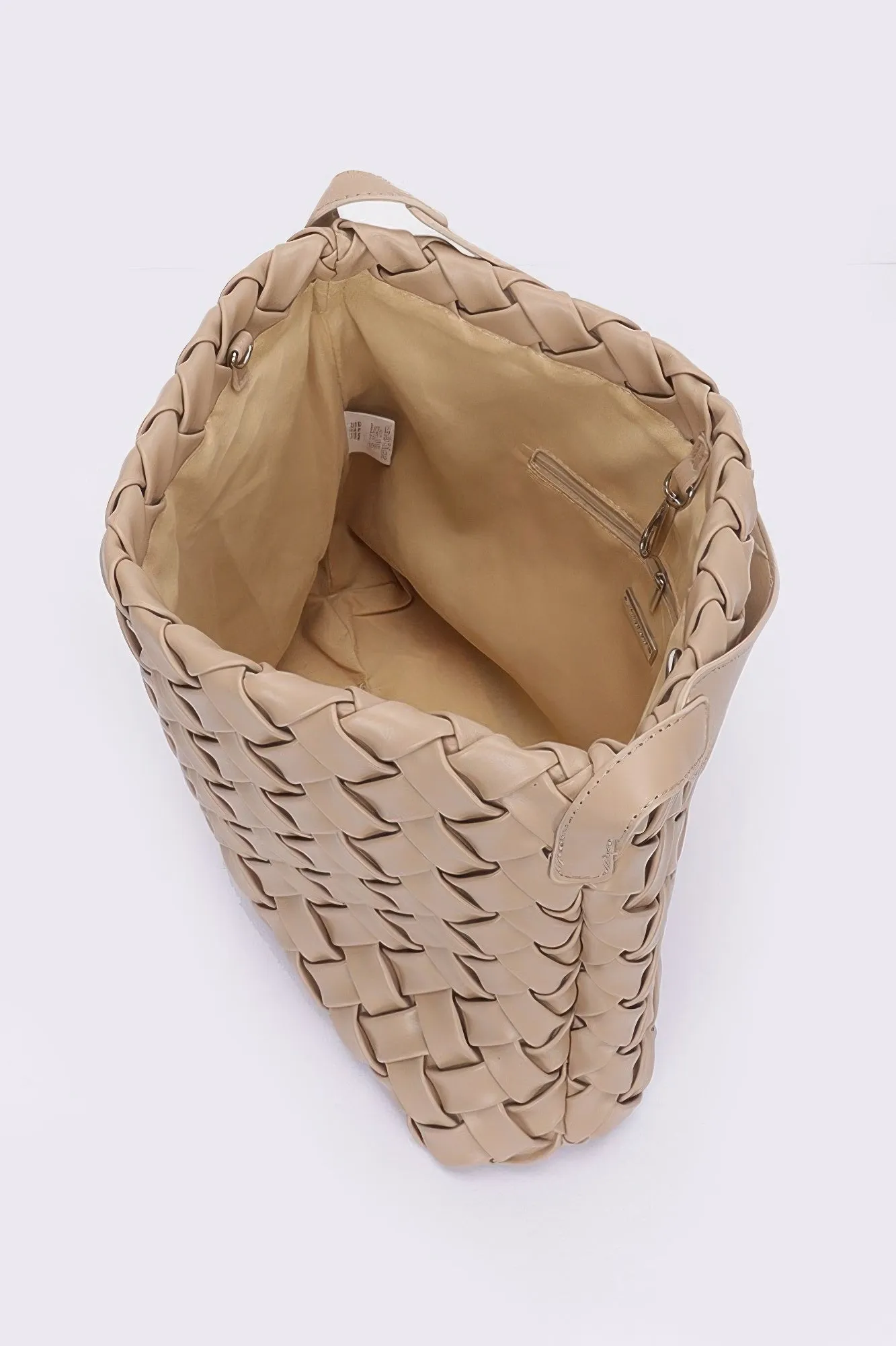 Faux Leather Braided Embossed Hobo Bag sold by Unique Kulture product image thumbnail 3