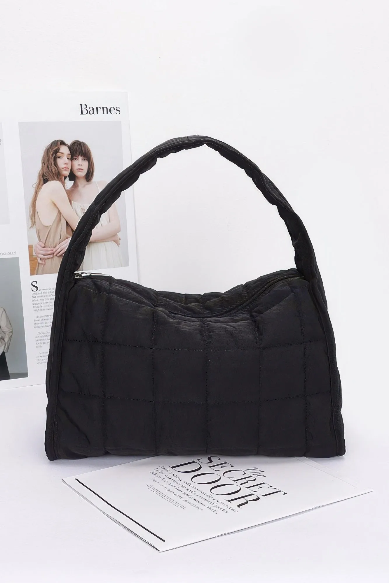 Quilted Nylon Shoulder Bag sold by Unique Kulture product image thumbnail 5