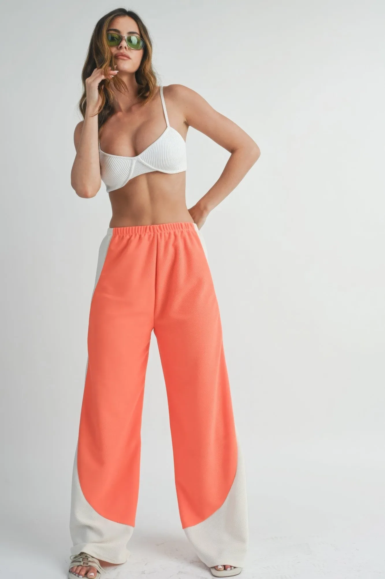 Two Toned Wide Leg Pants sold by Unique Kulture product image thumbnail 2