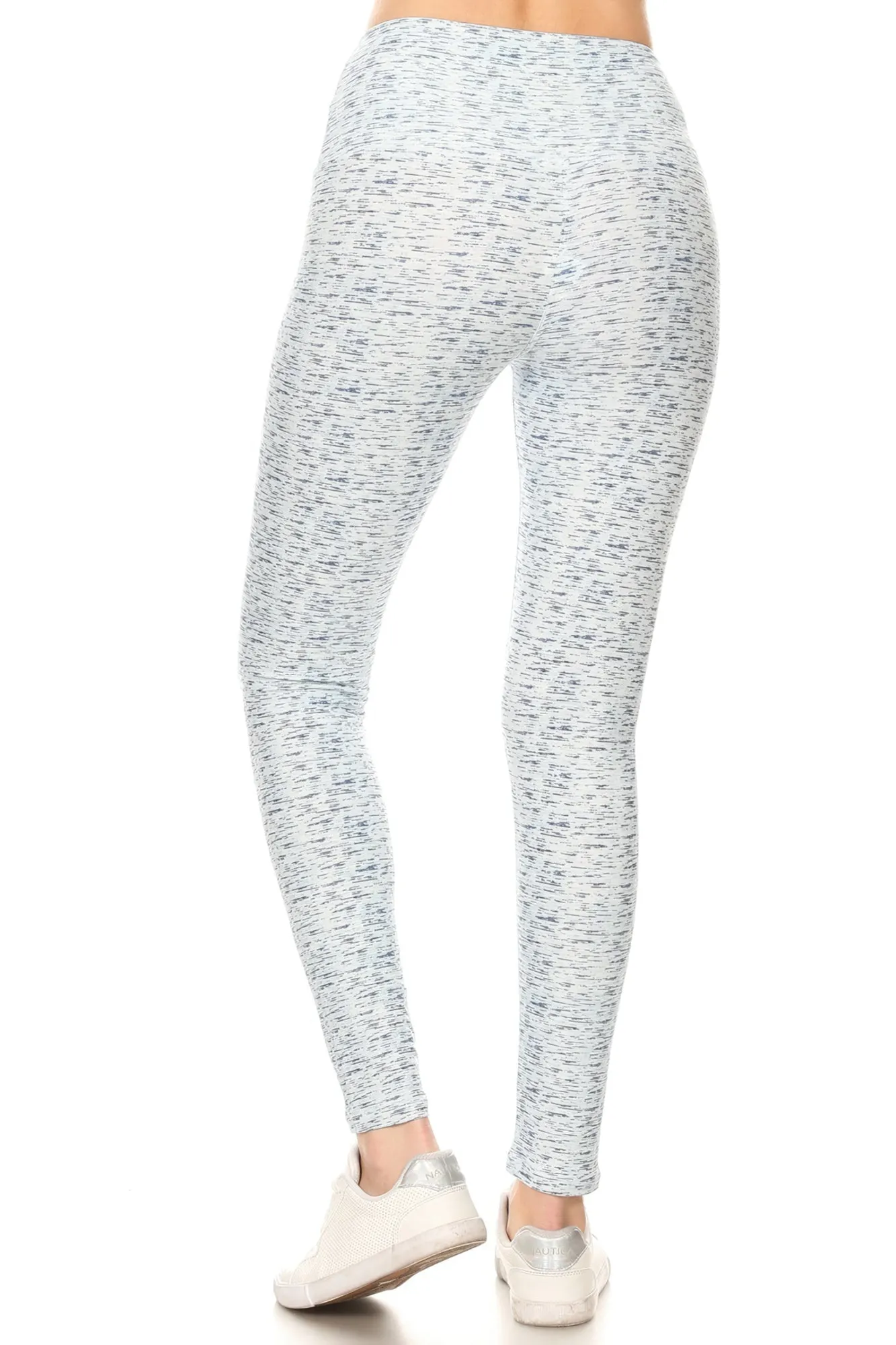 5-inch Long Yoga Style Banded Lined Multi Printed Knit Legging With High Waist sold by Unique Kulture product image thumbnail 3