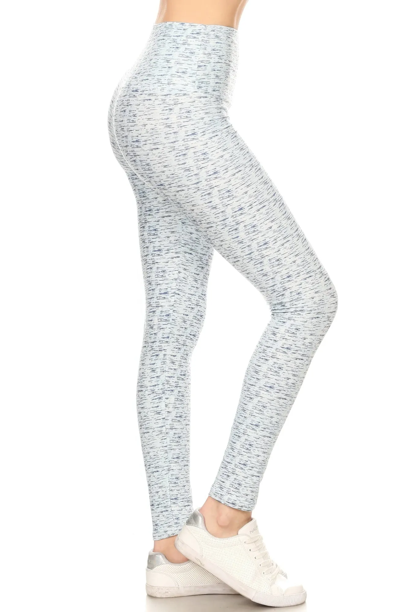 5-inch Long Yoga Style Banded Lined Multi Printed Knit Legging With High Waist sold by Unique Kulture product image thumbnail 2