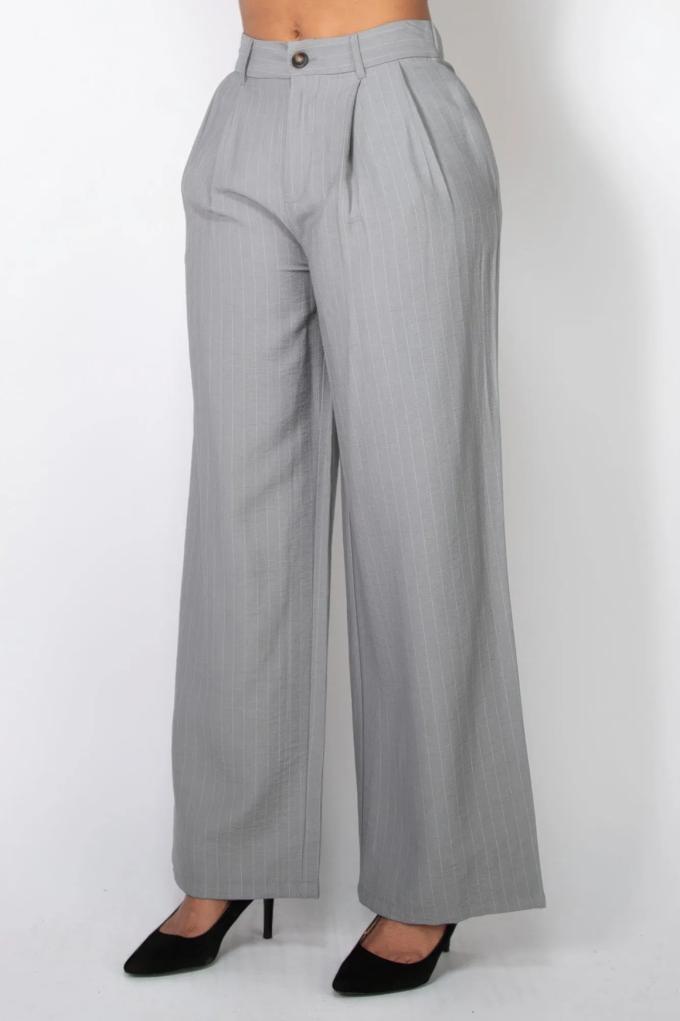 High-rise Stripe Wide Leg Pants sold by Unique Kulture product image thumbnail 3