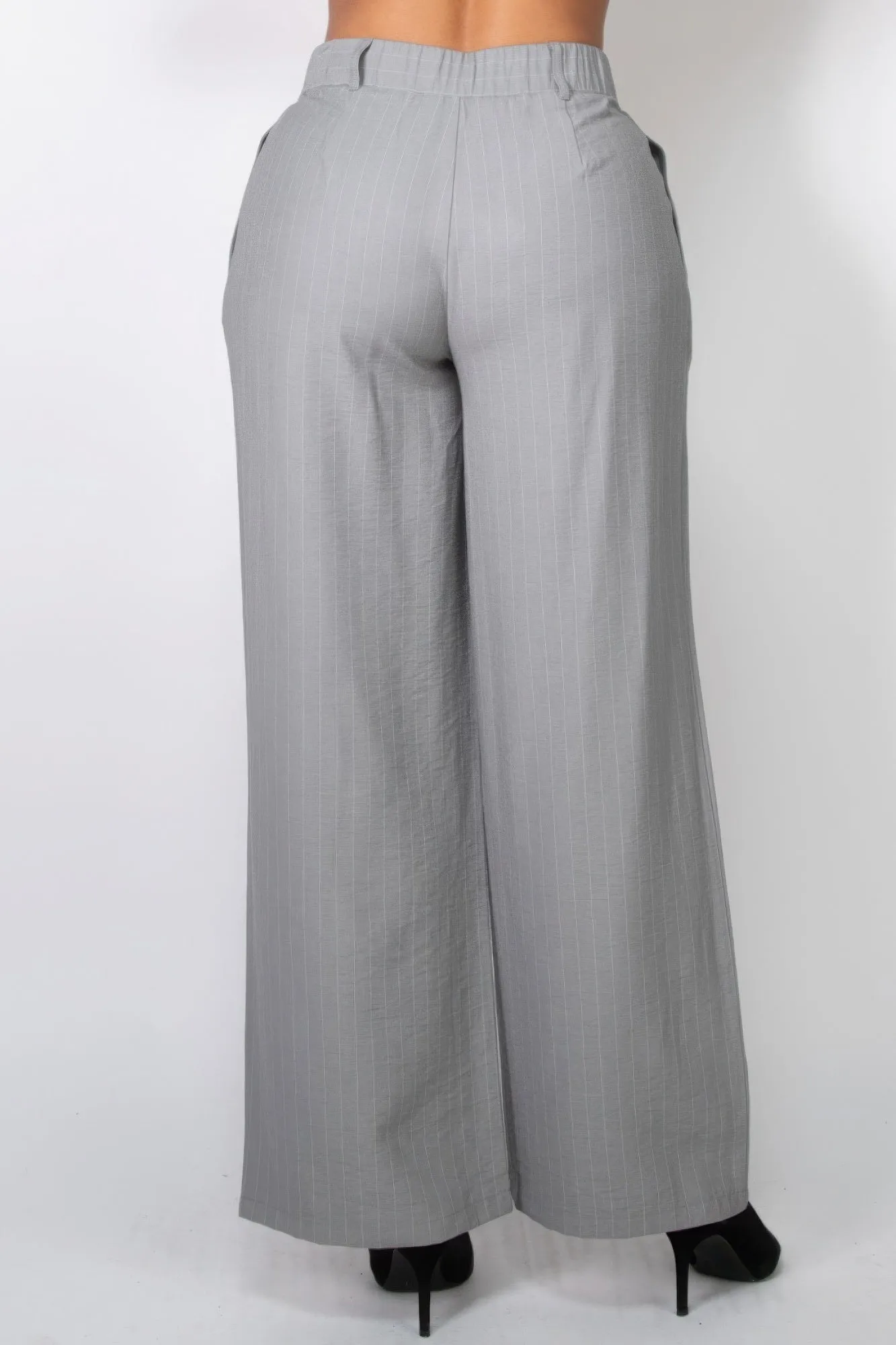 High-rise Stripe Wide Leg Pants sold by Unique Kulture product image thumbnail 5