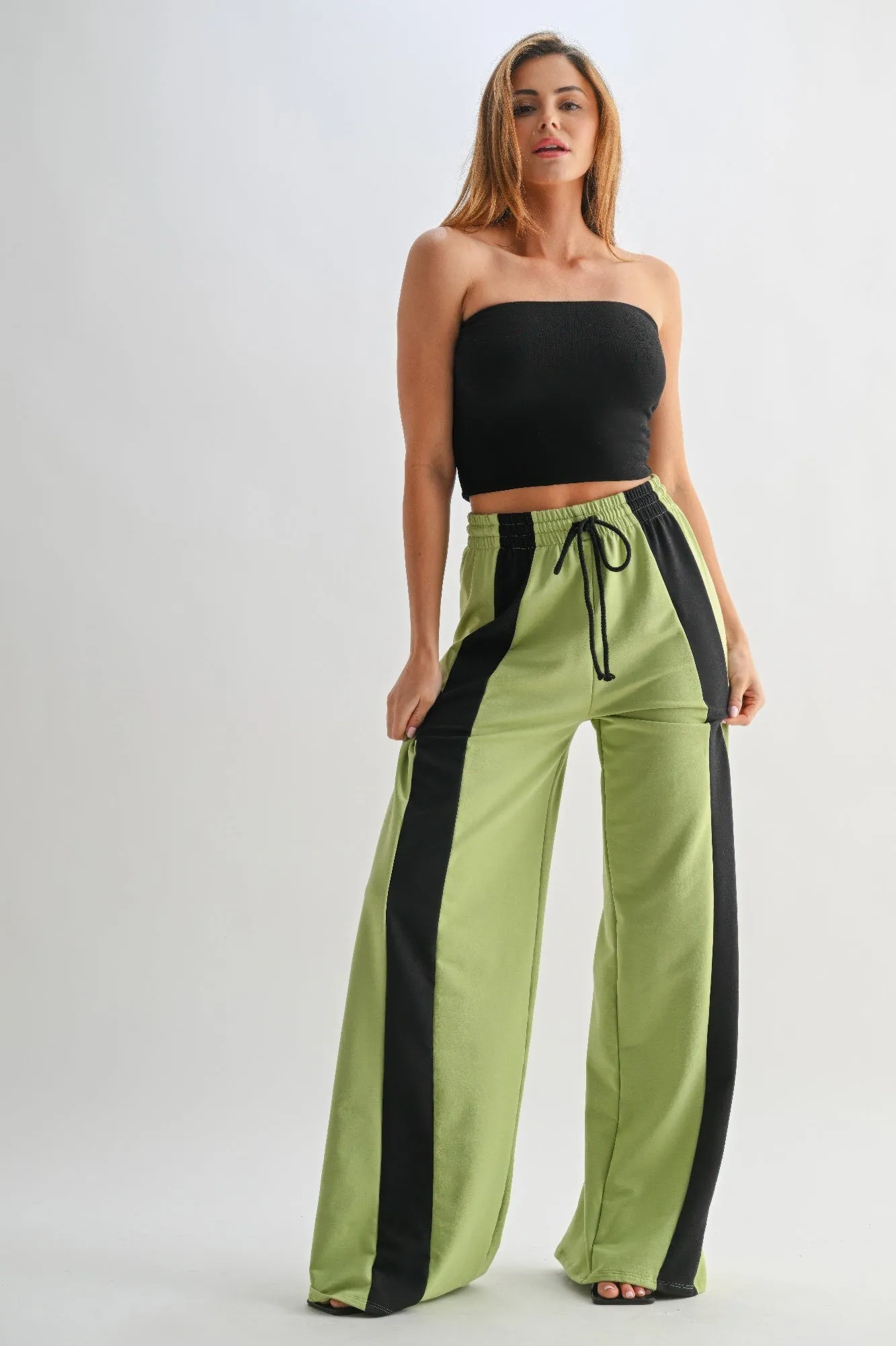 Color Block Wide Leg Lounge Pants sold by Unique Kulture product image thumbnail 5