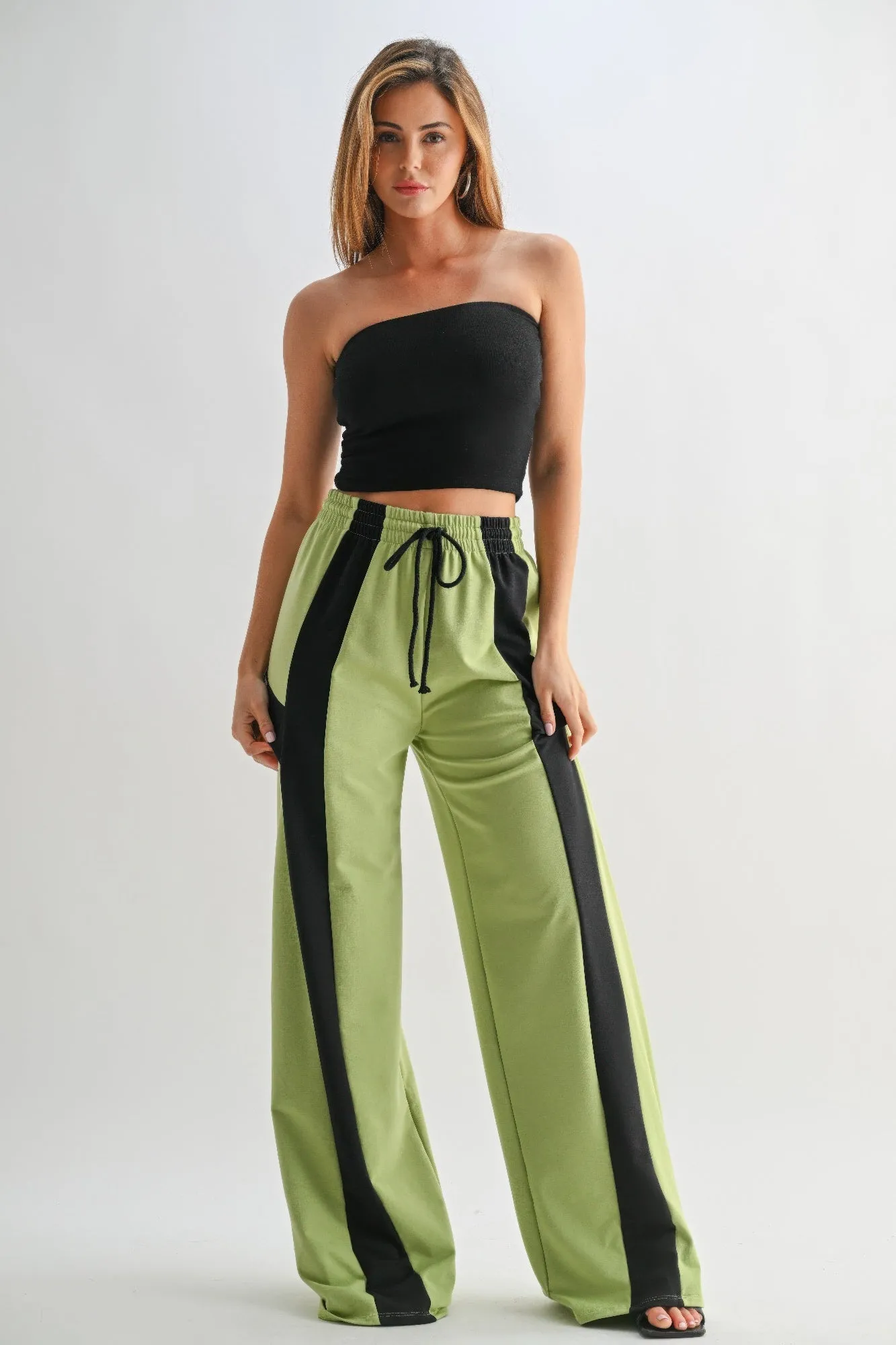 Color Block Wide Leg Lounge Pants sold by Unique Kulture product image thumbnail 3
