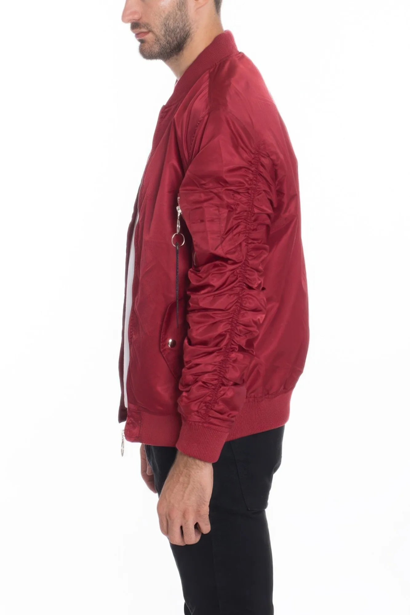 Men's Casual Ma-1 Flight Lined Bomber Jacket sold by Unique Kulture product image thumbnail 4