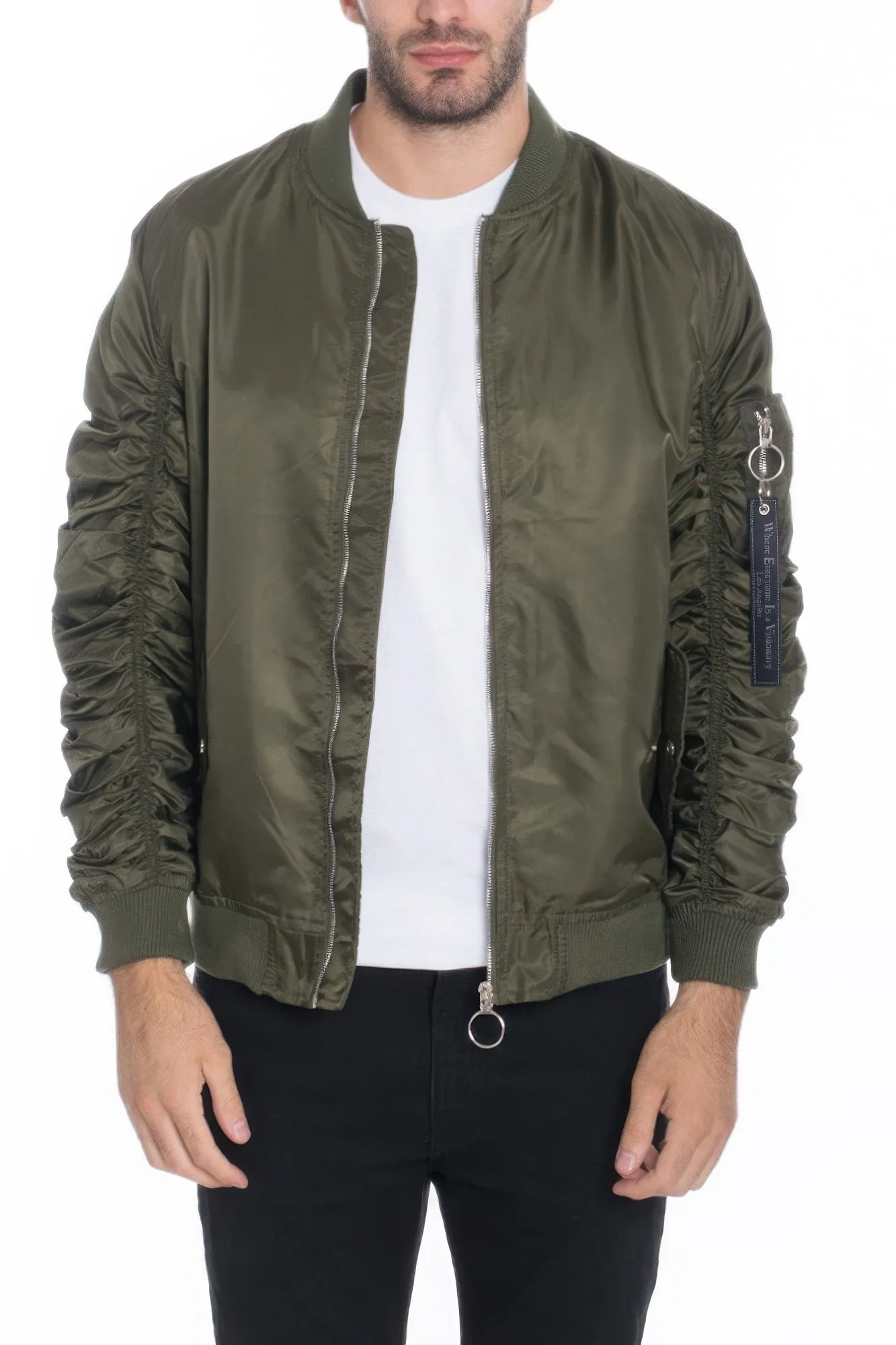 Men's Casual Ma-1 Flight Lined Bomber Jacket sold by Unique Kulture product image thumbnail 5