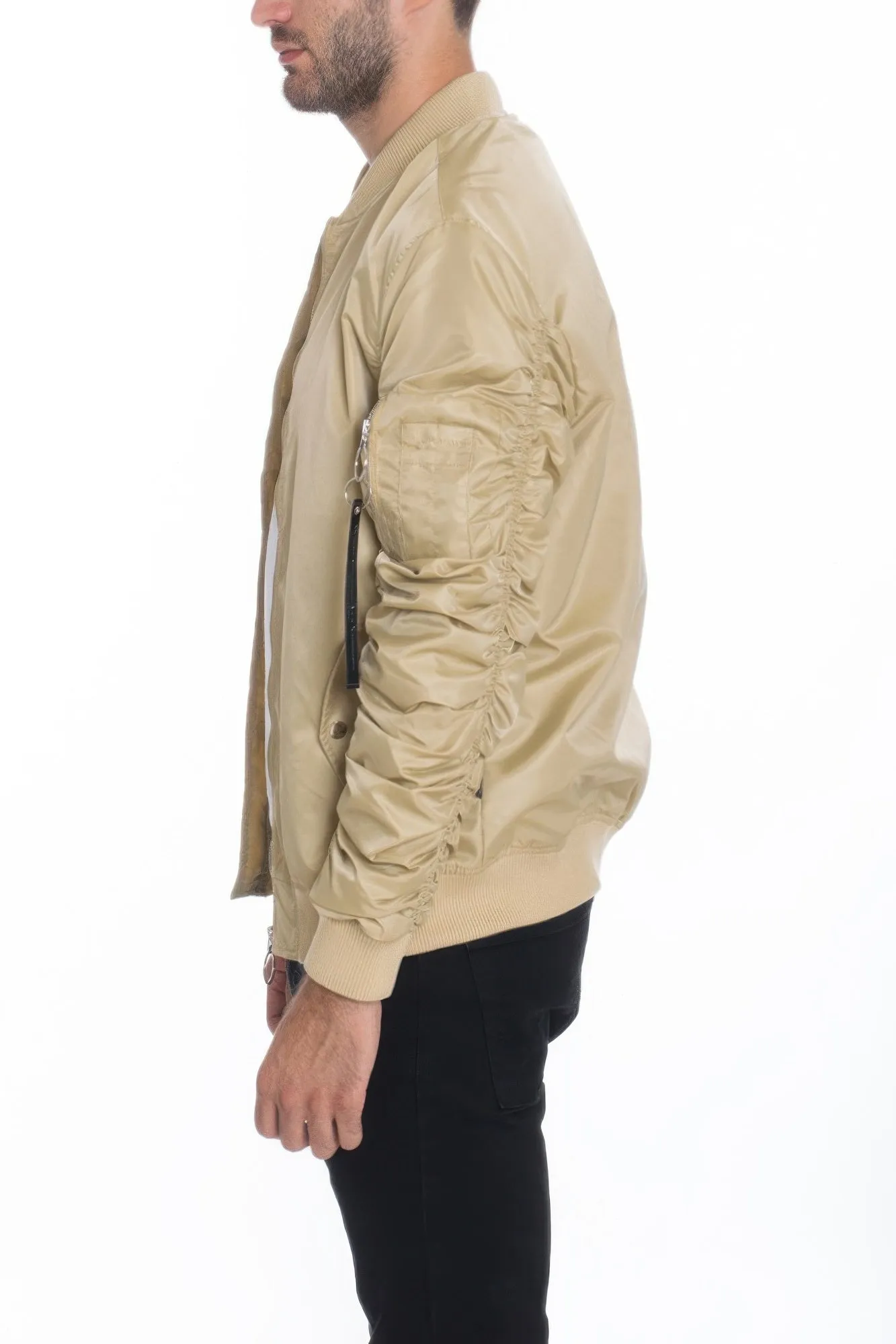 Men's Casual Ma-1 Flight Lined Bomber Jacket sold by Unique Kulture product image thumbnail 2