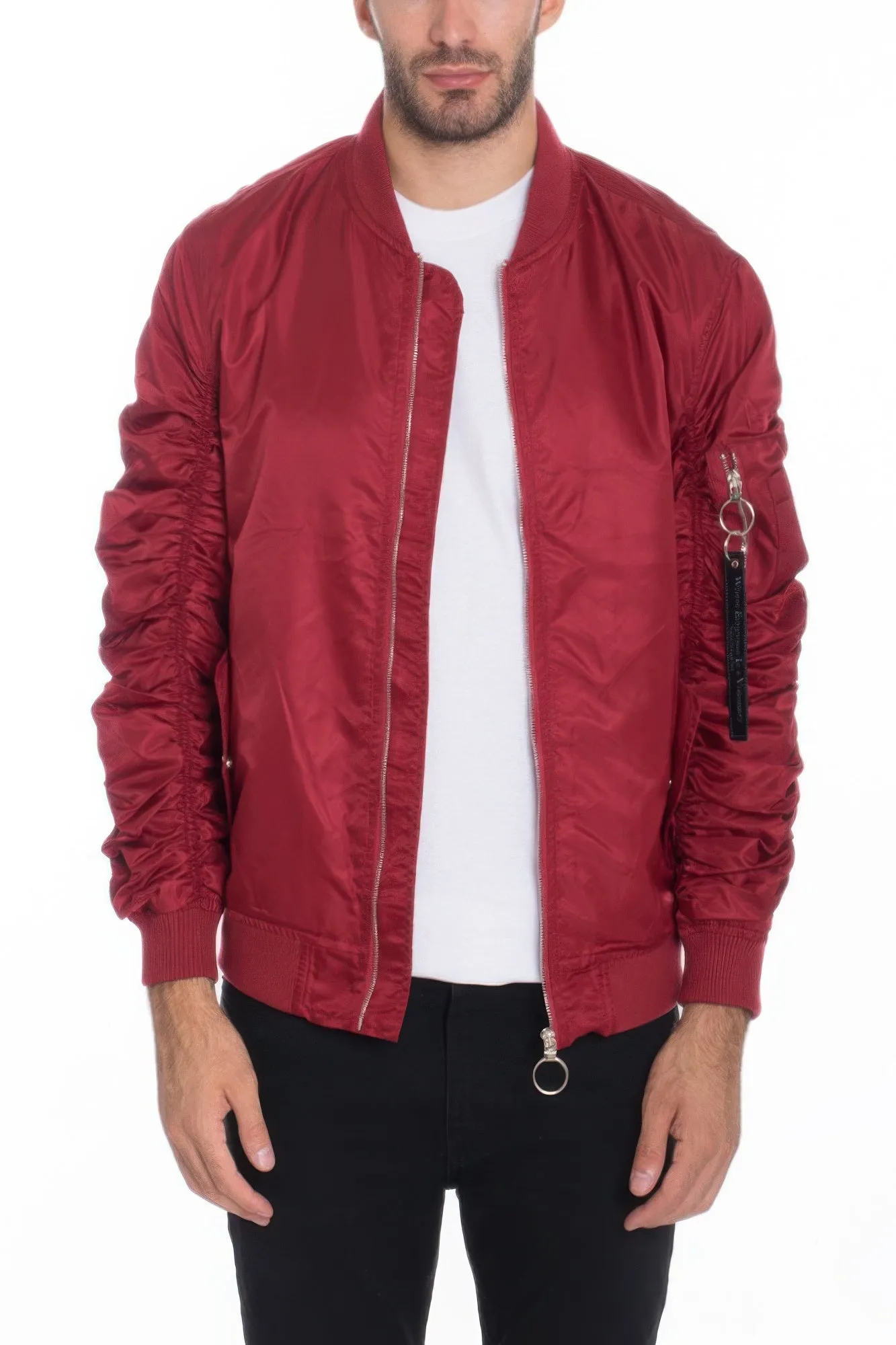 Men's Casual Ma-1 Flight Lined Bomber Jacket sold by Unique Kulture product image thumbnail 3