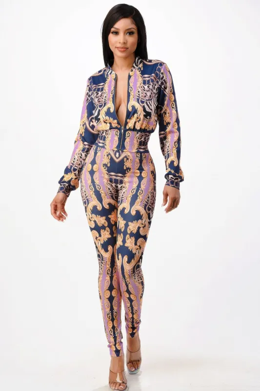 Zip-up Style Jacket With Leggings Set sold by Unique Kulture