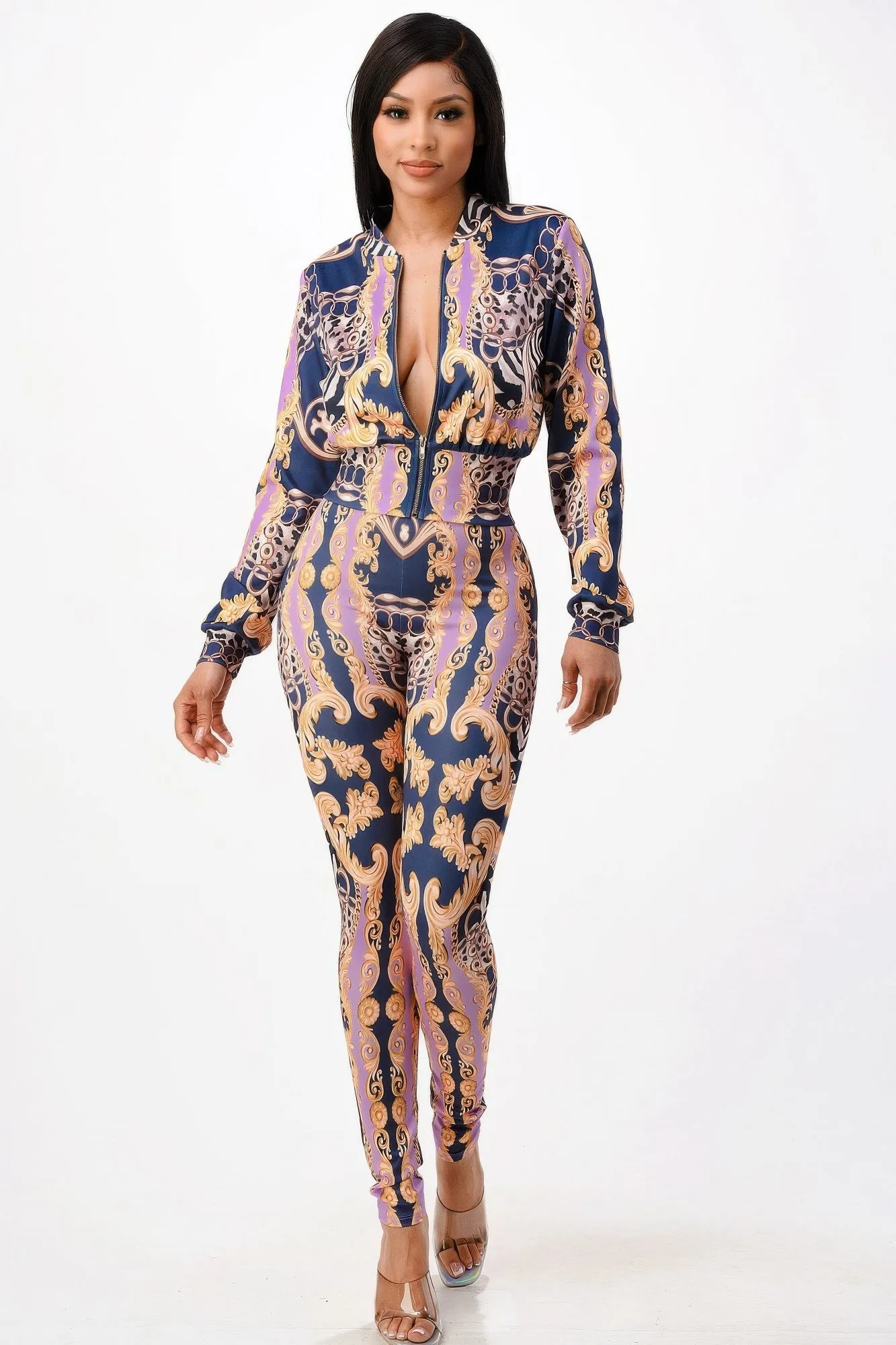 Zip-up Style Jacket With Leggings Set sold by Unique Kulture