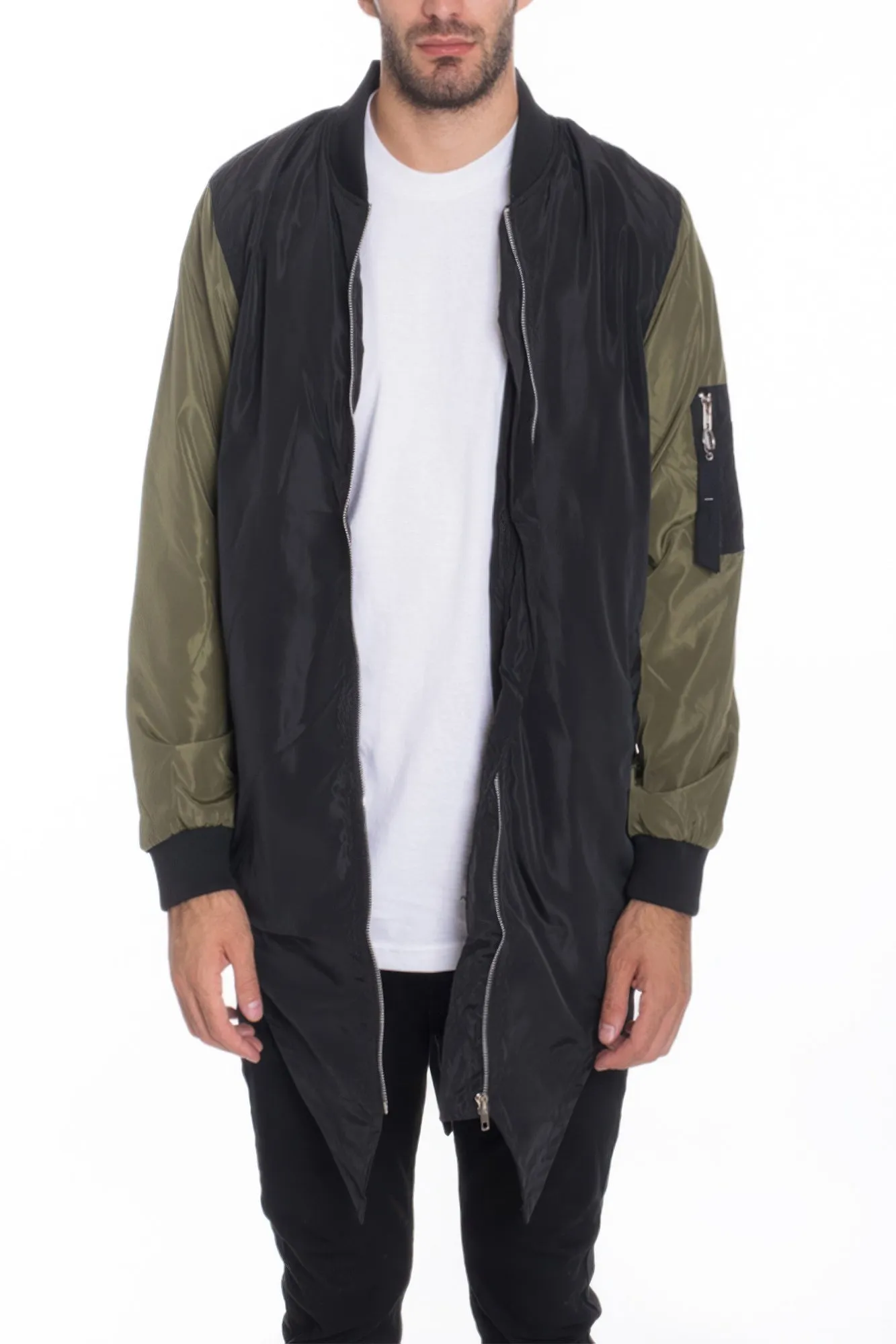 Mens Casual Windbreaker Satin Jacket sold by Unique Kulture